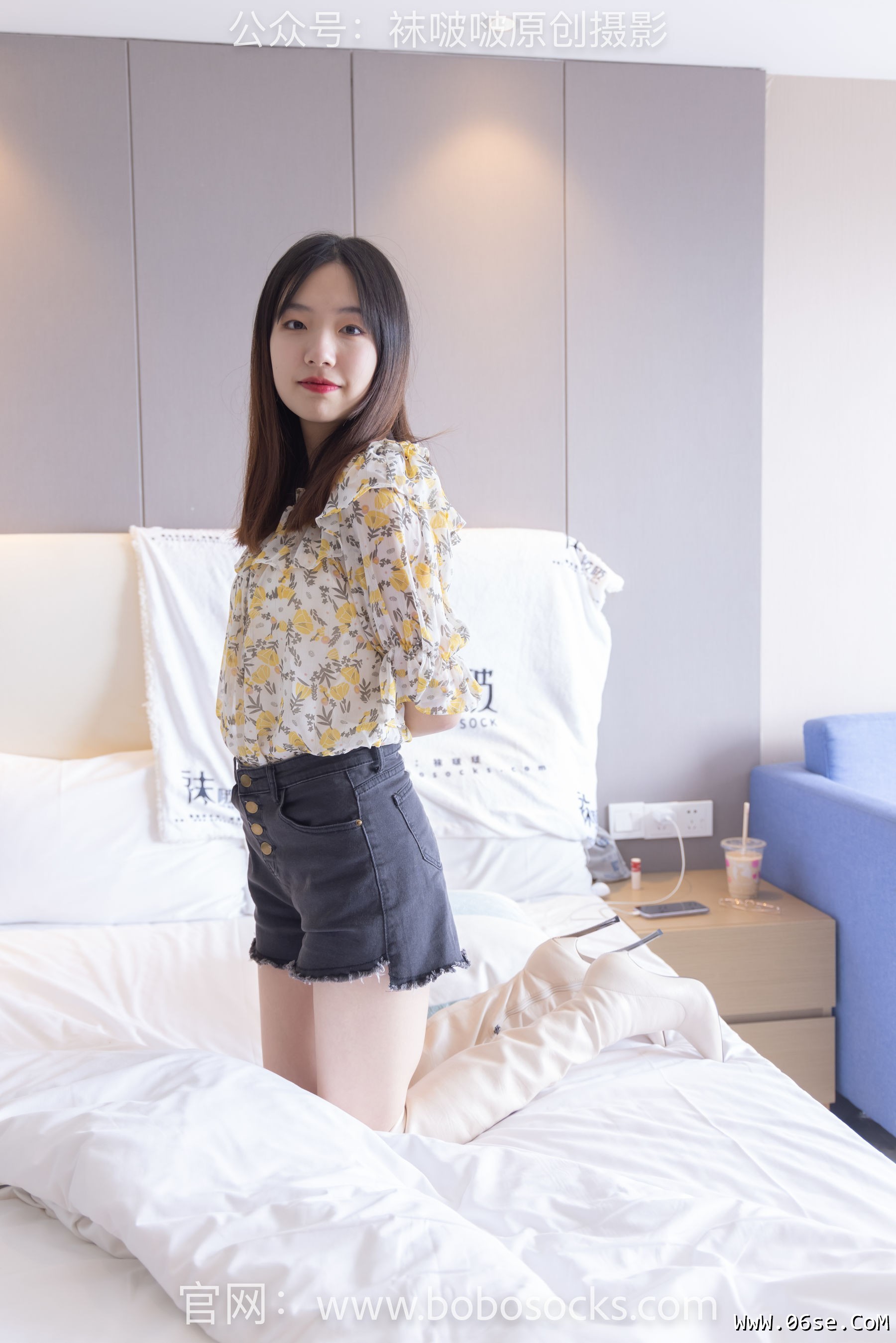 图片[163]-BoBoSocks袜啵啵 No.136 小甜豆-高跟长靴、白棉袜、裸足[200P]-六色网