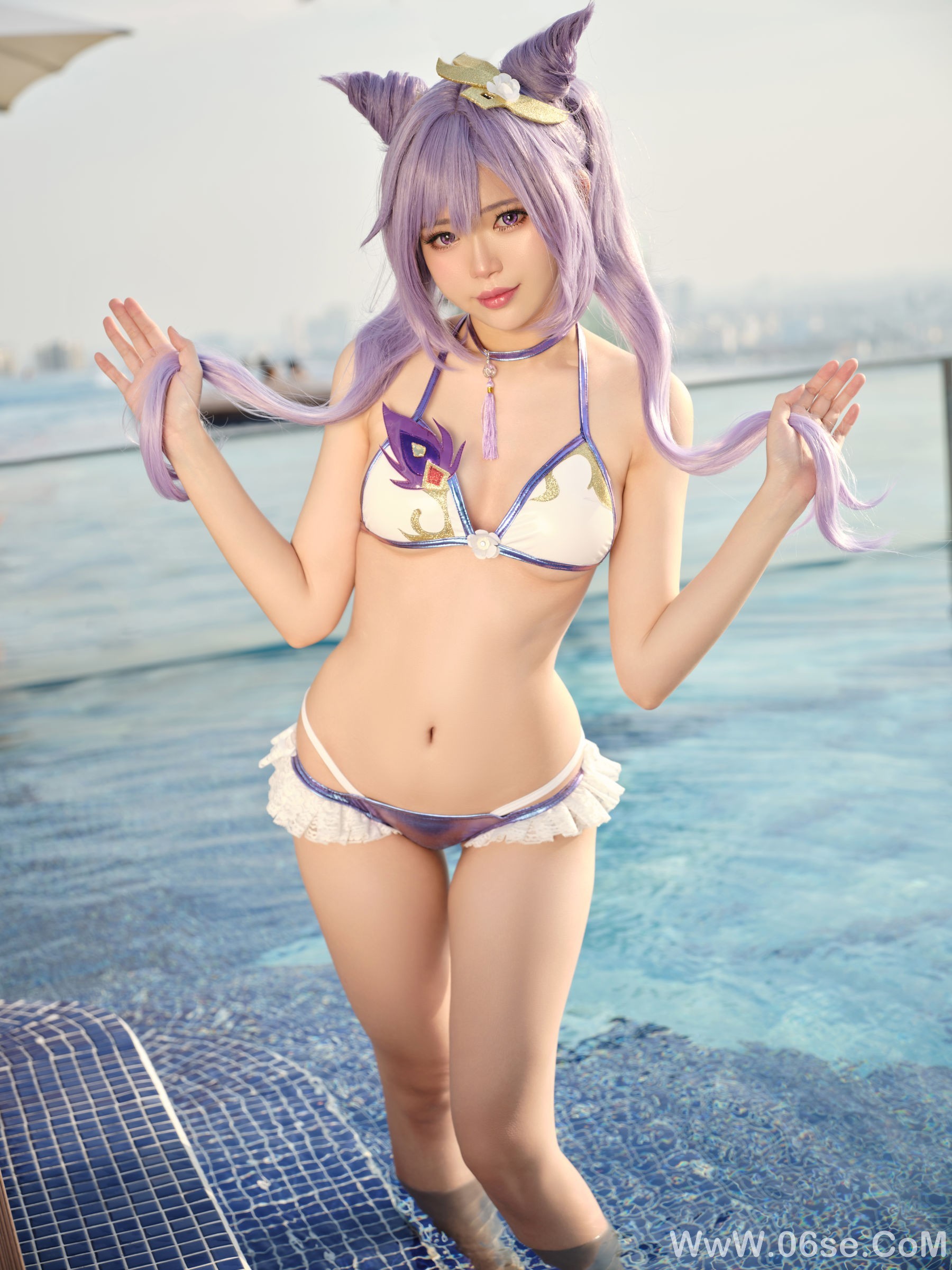 图片[4]-ZinieQ – Keqing Bikini[15P]-六色网