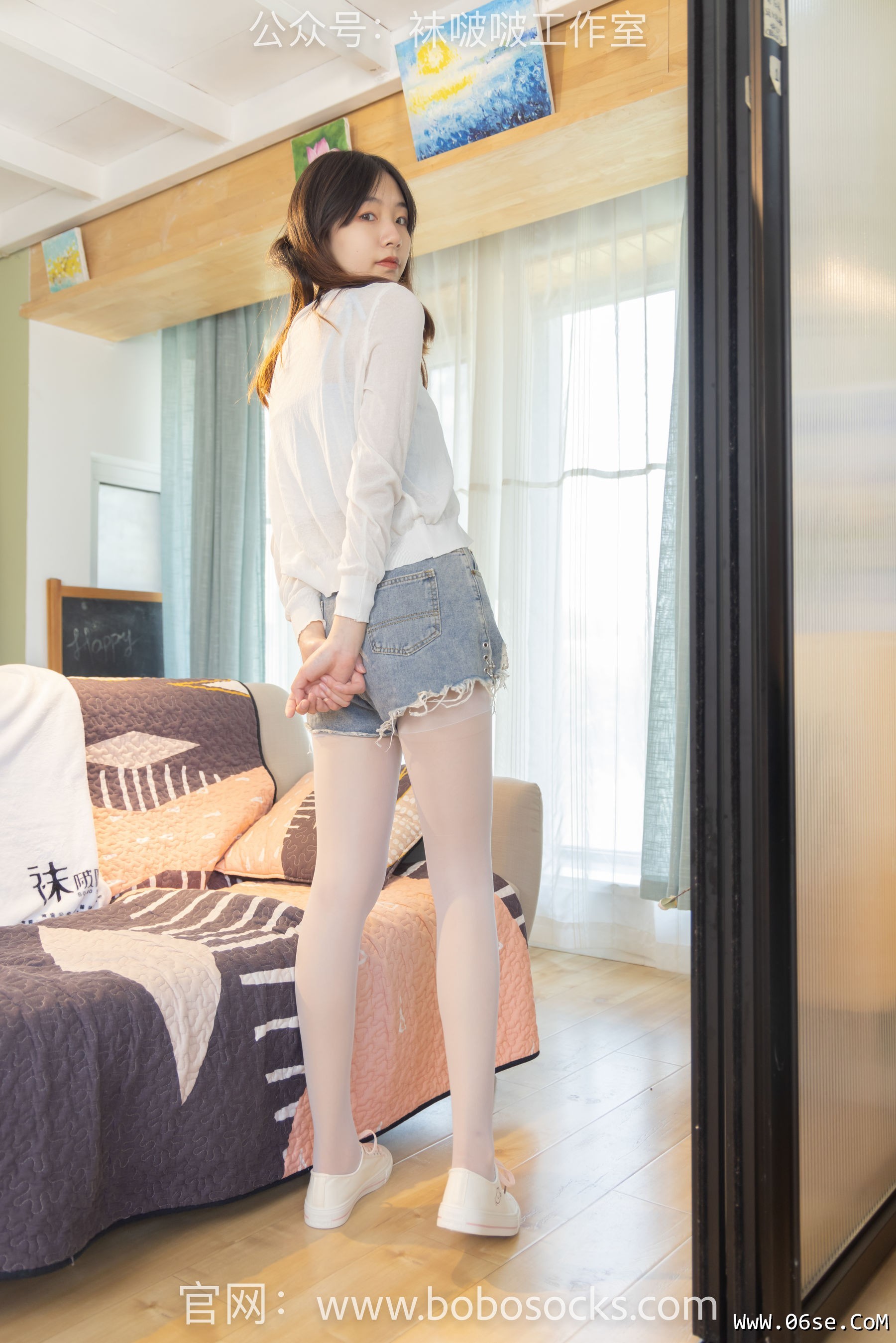 图片[34]-BoBoSocks袜啵啵 No.102 小甜豆-板鞋、白丝[140P]-六色网