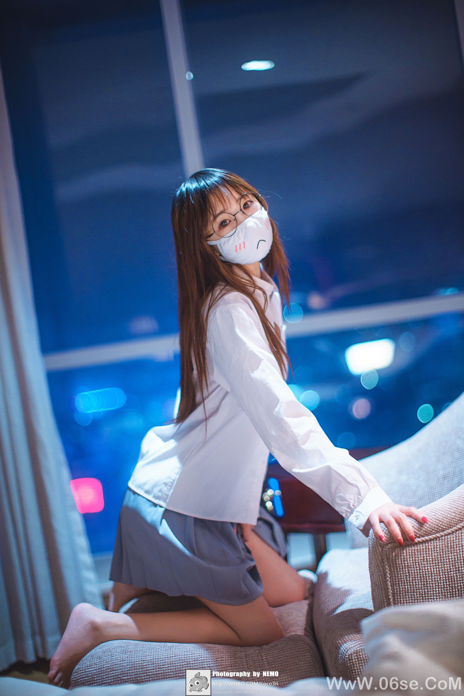 萝莉御子Yumiko 口罩[20P]-六色网
