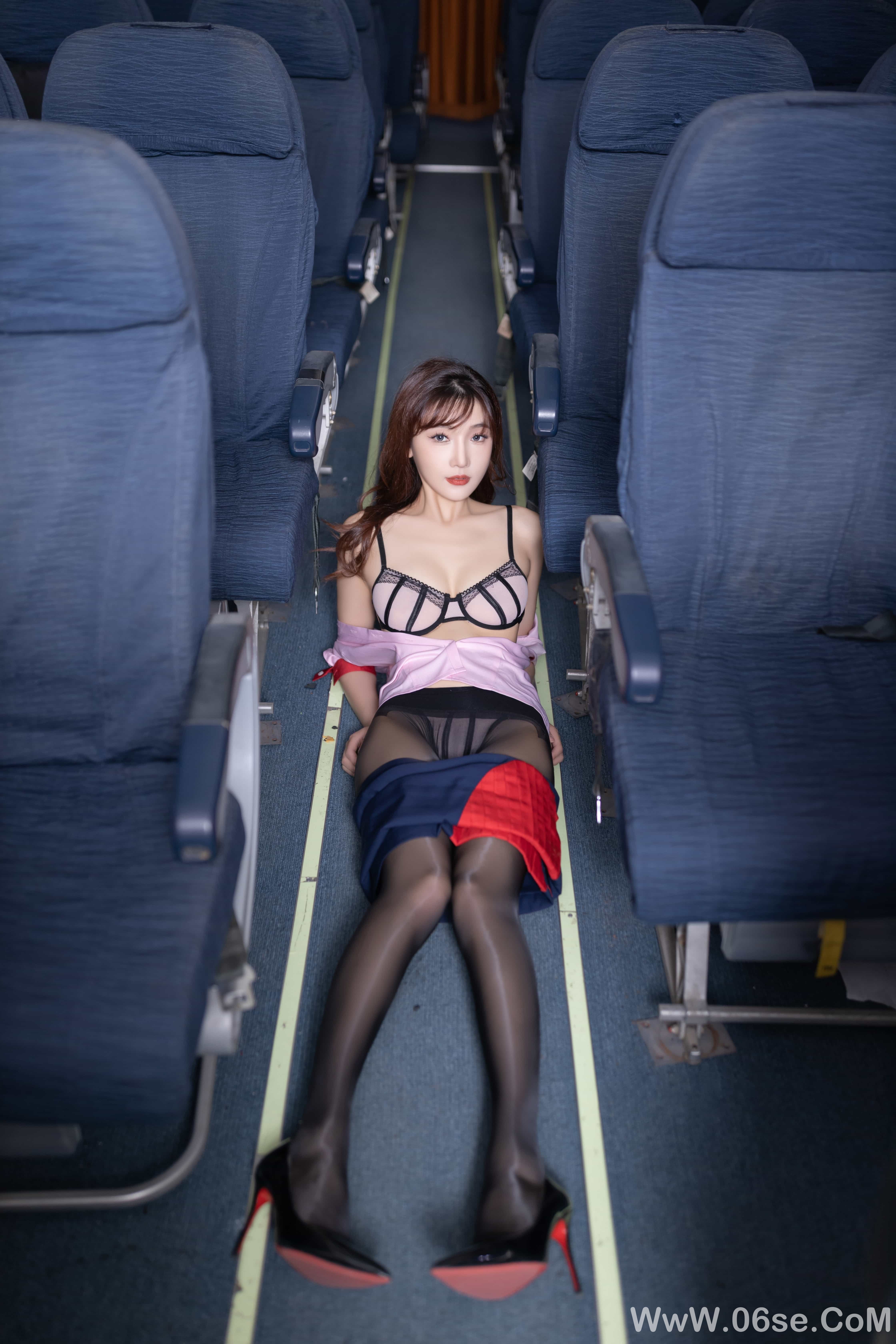 图片[90]-陆萱萱 – 粉色空姐制服[91P]-六色网