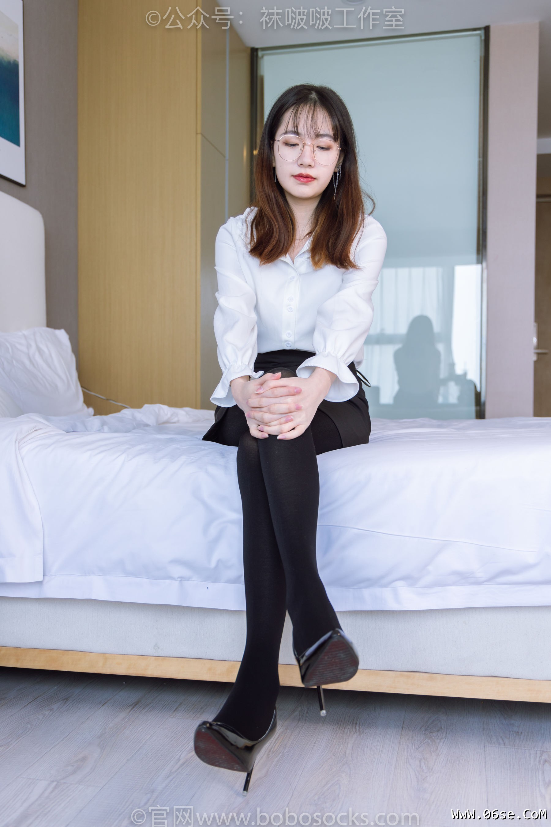 图片[3]-BoBoSocks袜啵啵 No.090 小甜豆-高跟鞋、厚黑丝[140P]-六色网