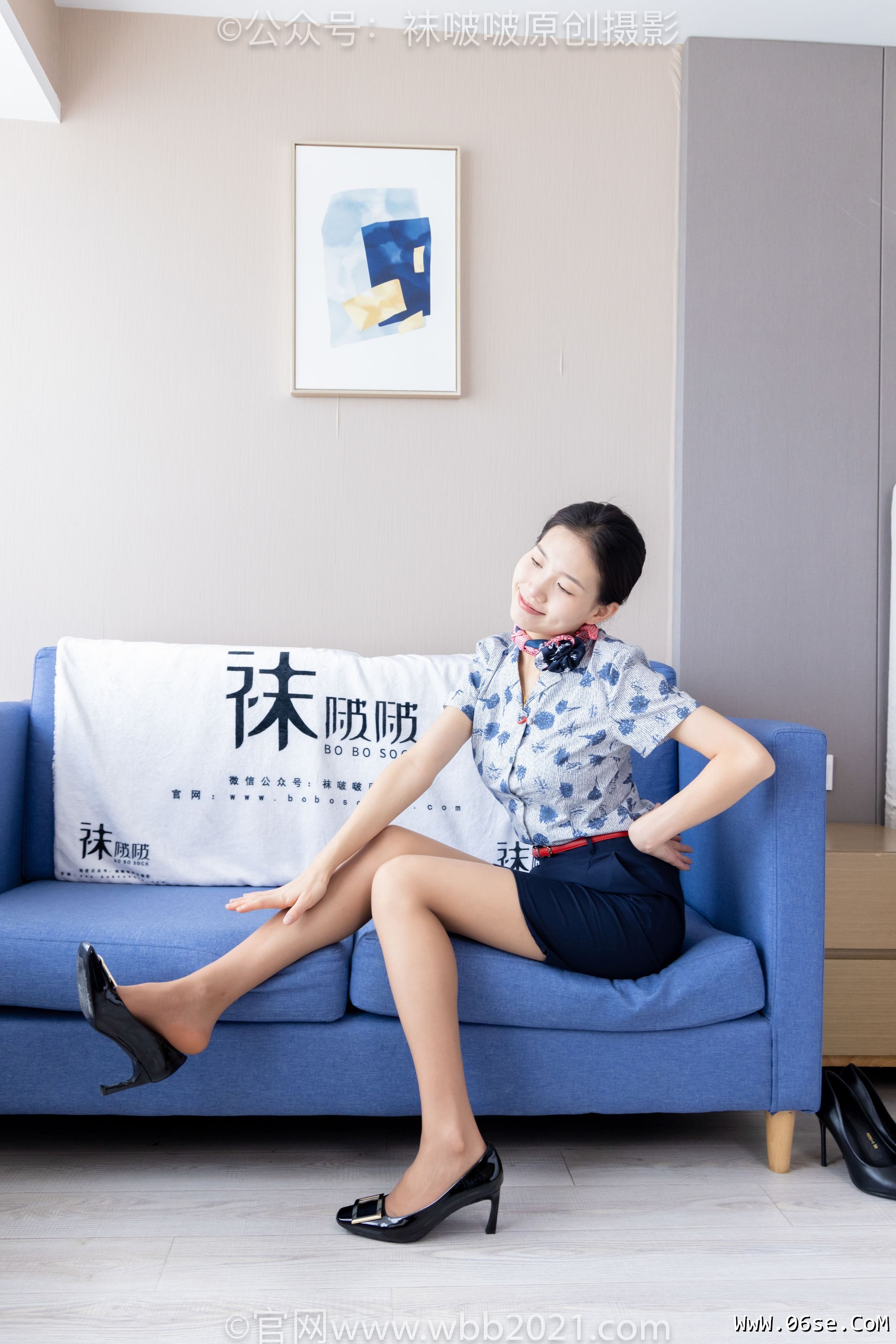 图片[4]-BoBoSocks袜啵啵 No.334 芝士 -东航制服、两双高跟鞋、薄肉丝、薄灰丝[141P]-六色网