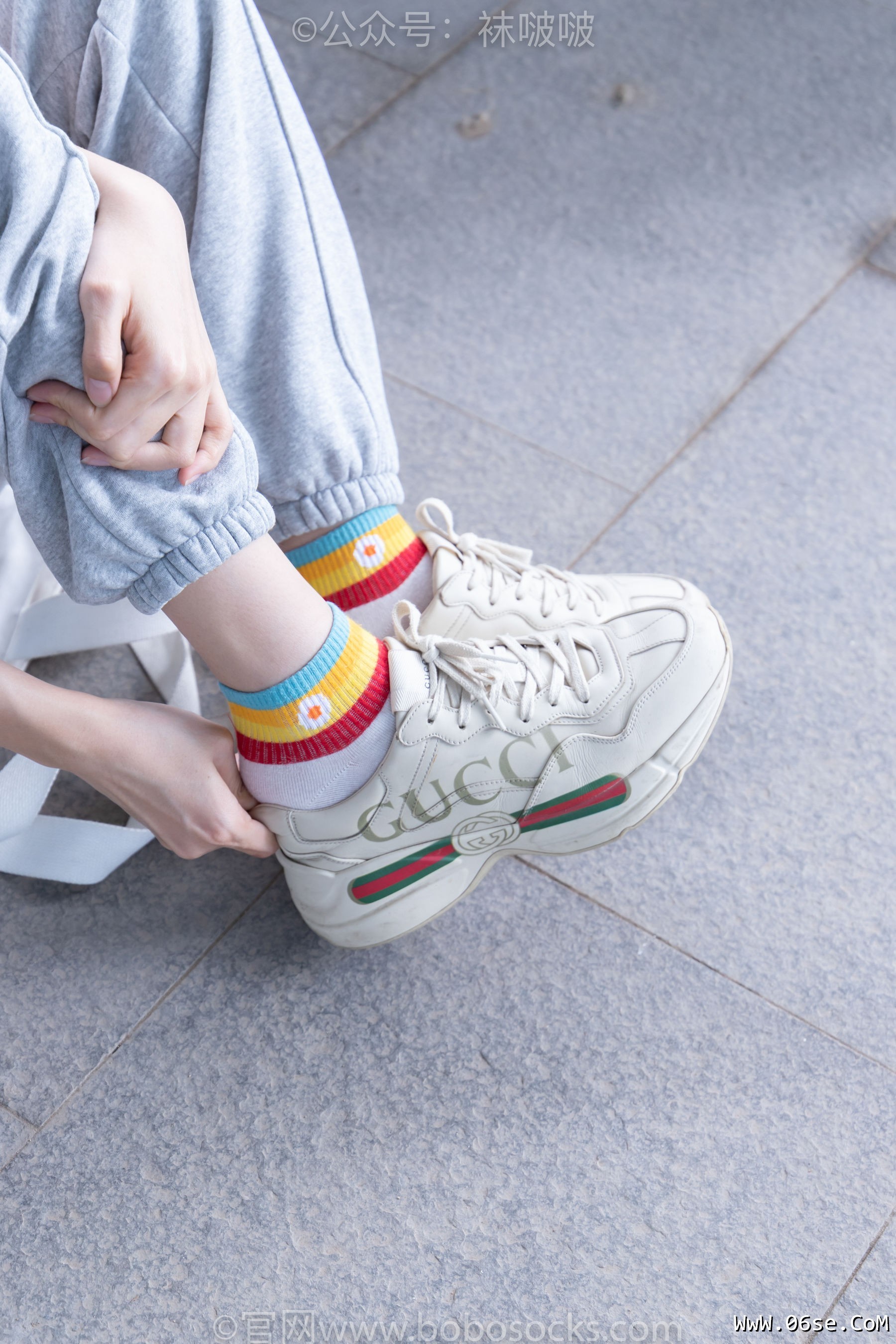 图片[44]-BoBoSocks袜啵啵 No.012 泡芙-运动鞋、白棉袜、裸足[132P]-六色网