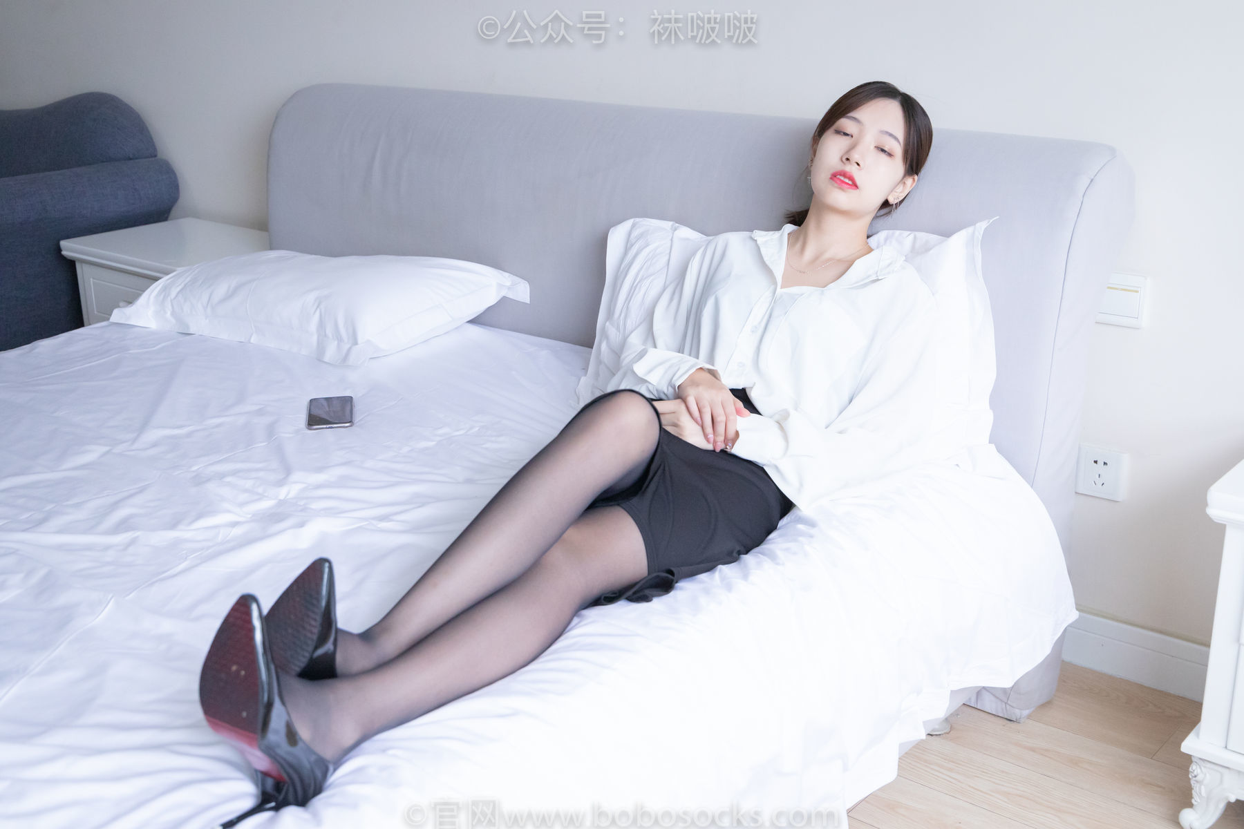 图片[126]-BoBoSocks袜啵啵 No.017 小甜豆-OL制服、高跟鞋、黑丝[131P]-六色网