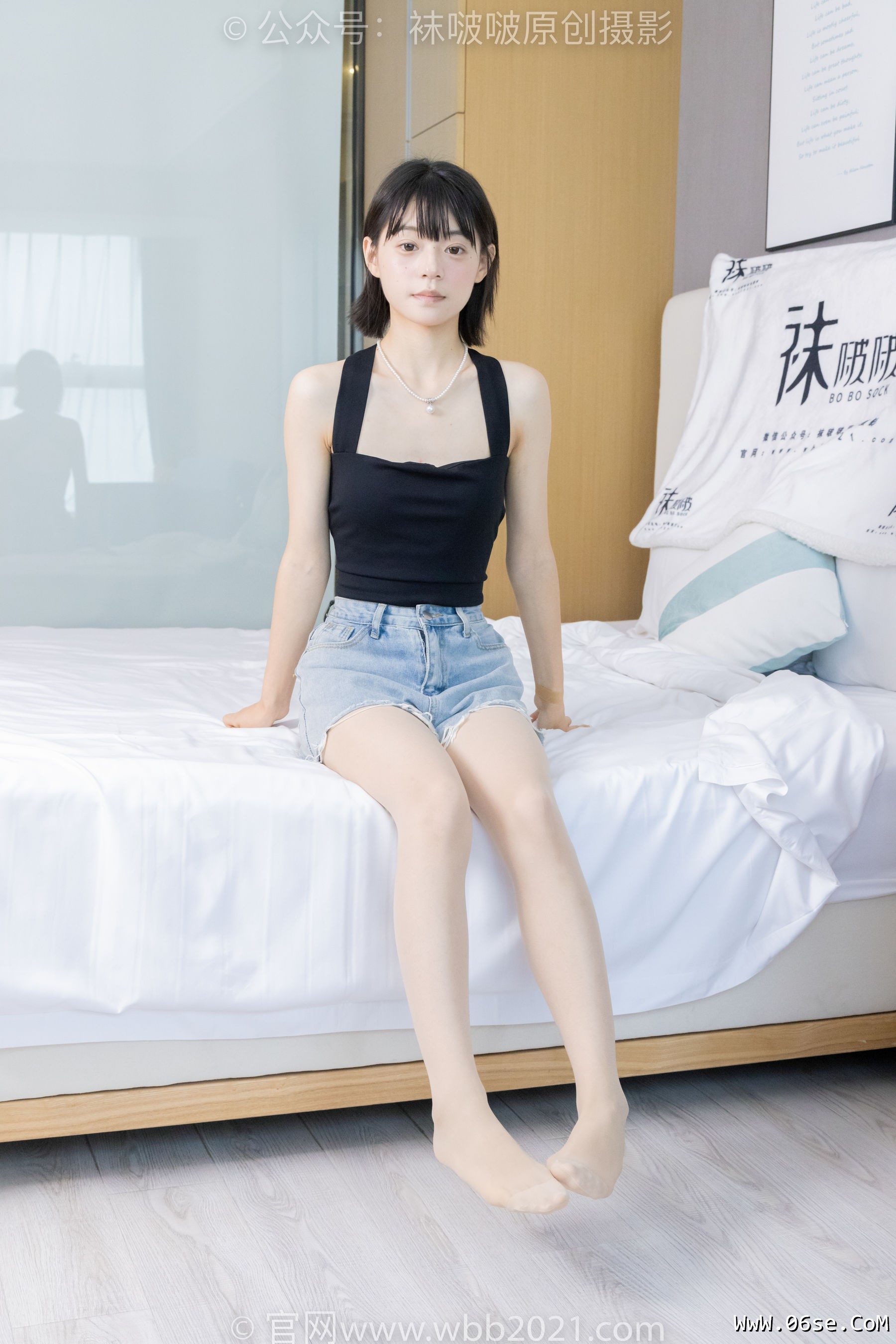 图片[38]-BoBoSocks袜啵啵 No.422 糯米 -长靴、白棉袜、肉丝[140P]-六色网