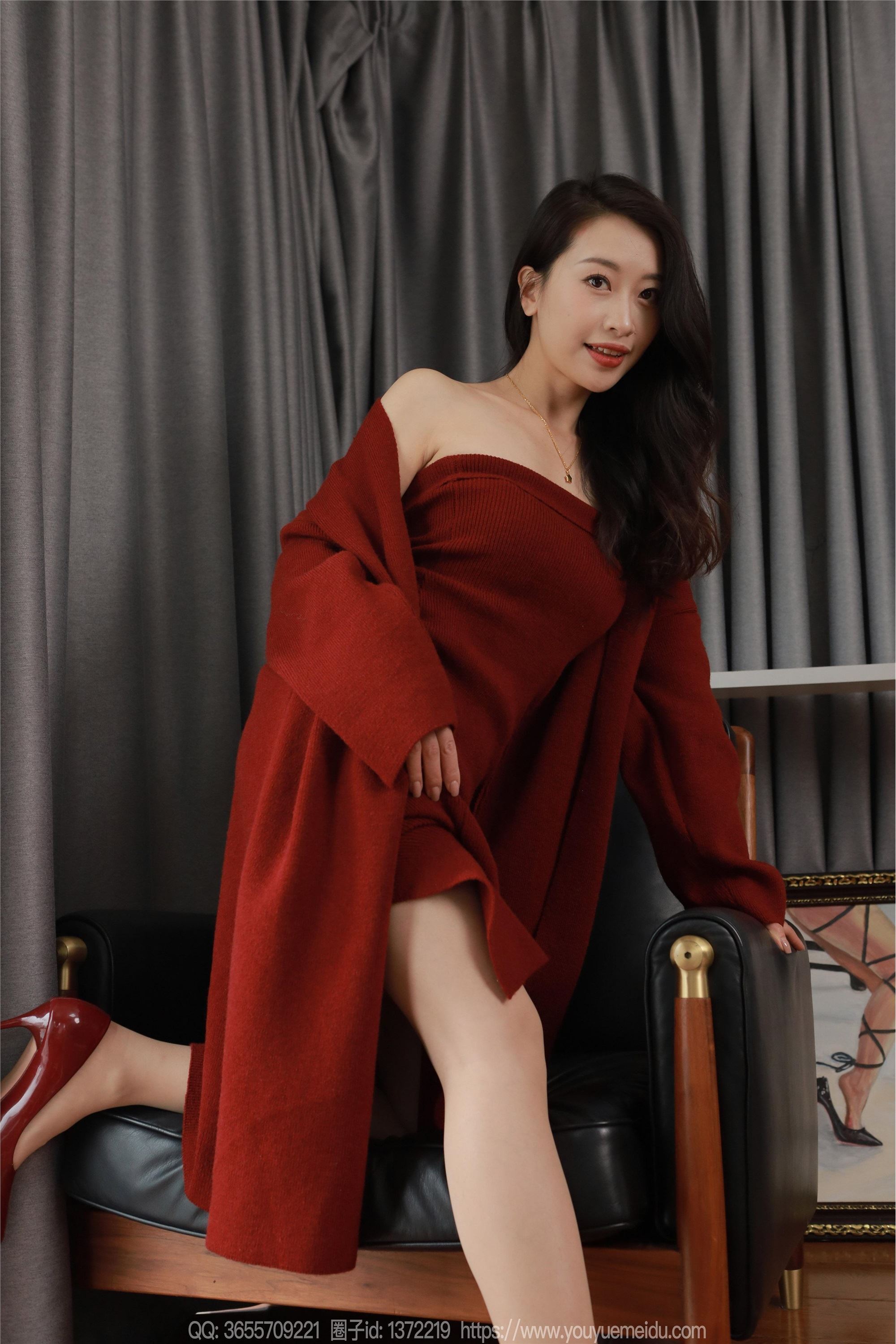 图片[59]-IESS异思趣向 2025.01.31 丝享家 1965 小婕《红色针织裙（下）》[83P]-六色网