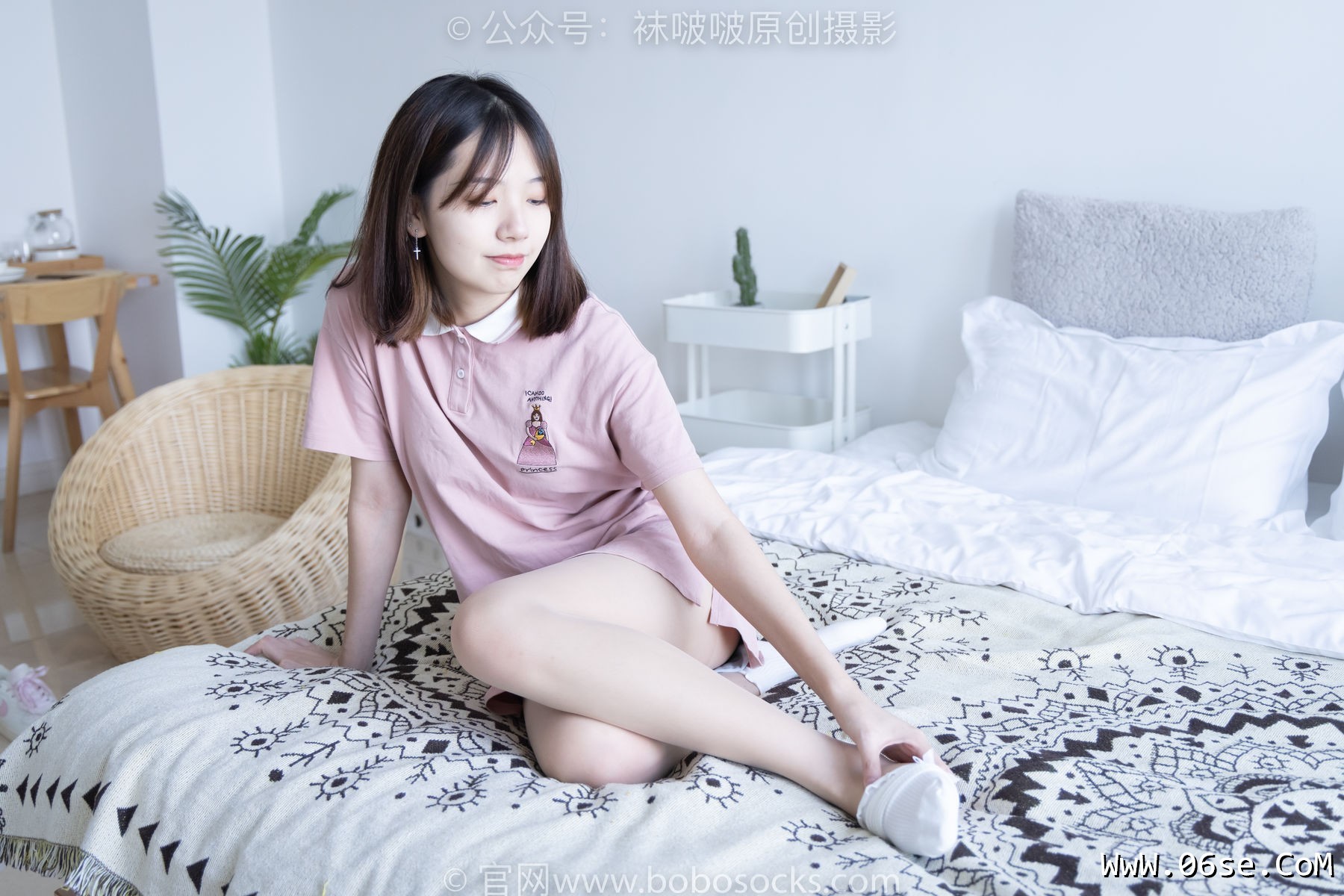 图片[111]-BoBoSocks袜啵啵 No.163 小甜豆-空军一号板鞋、白棉袜、肉丝[135P]-六色网