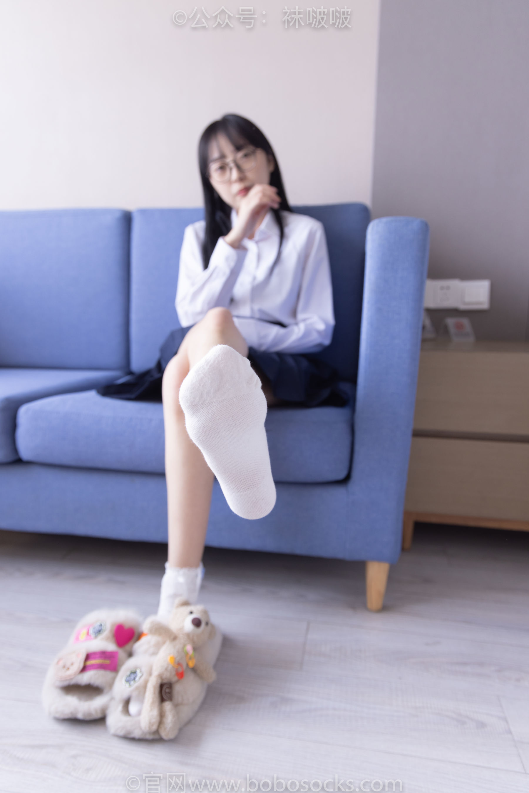 图片[49]-BoBoSocks袜啵啵 No.070 稚予-皮鞋、拖鞋、过膝袜、白棉袜[148P]-六色网