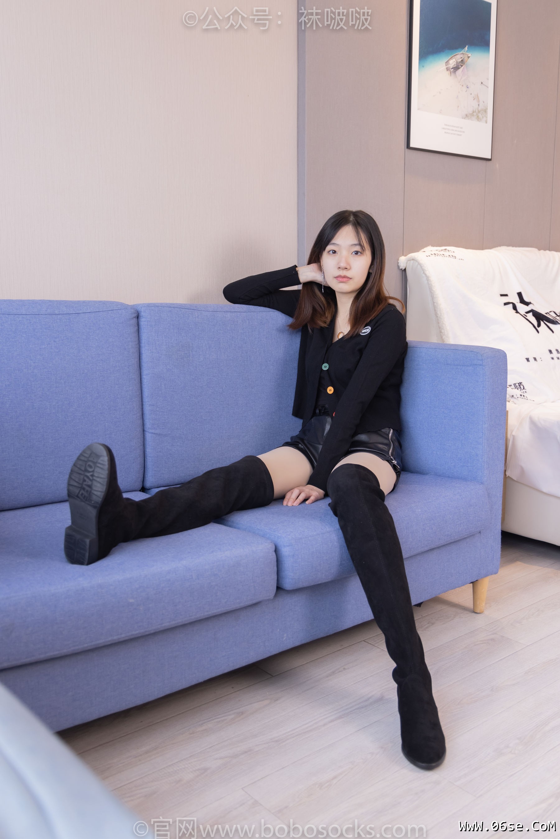图片[86]-BoBoSocks袜啵啵 No.072 小甜豆-两双长靴、厚黑丝、厚肉丝[144P]-六色网