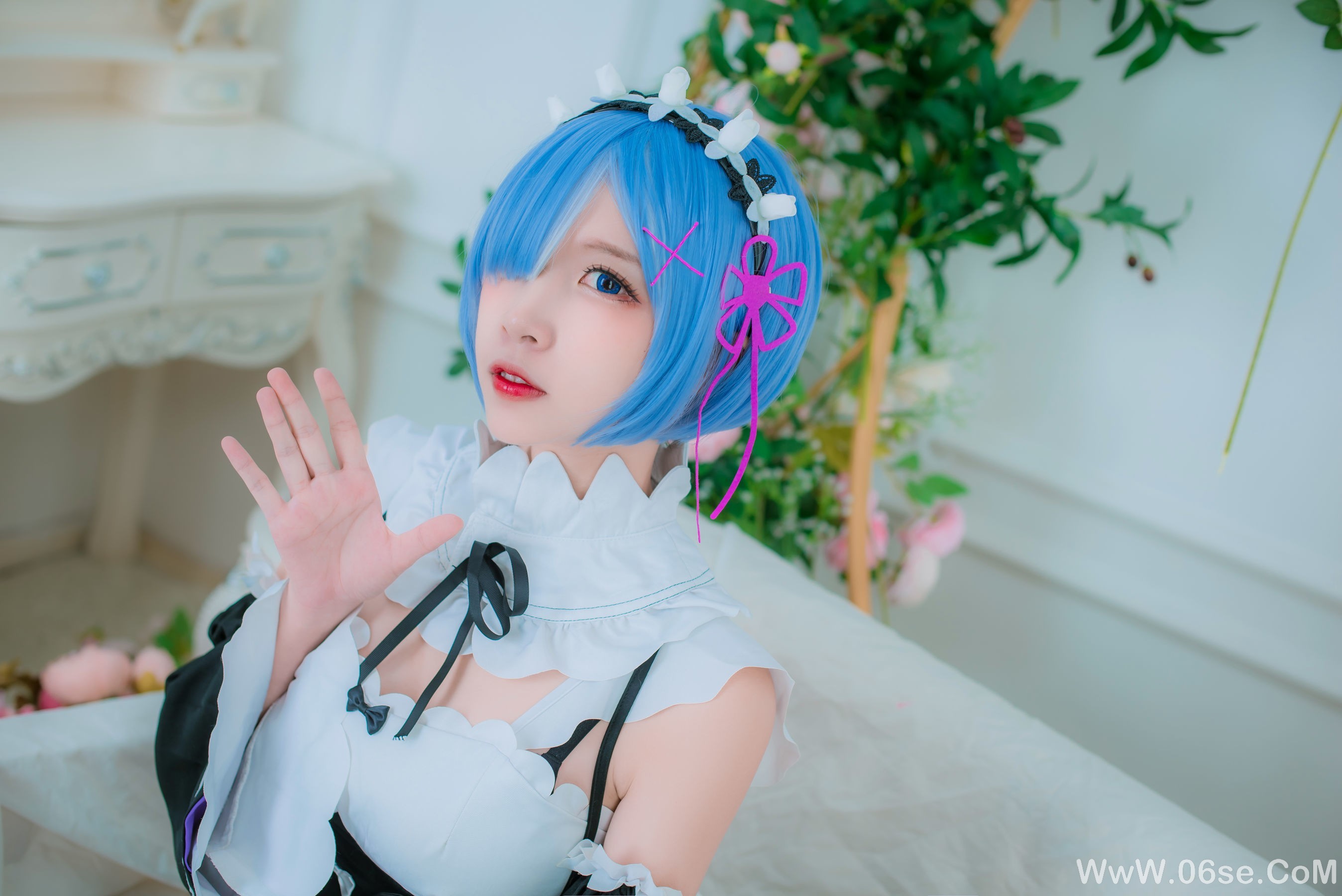图片[7]-人气Coser二佐Nisa 蕾姆女仆[33P]-六色网