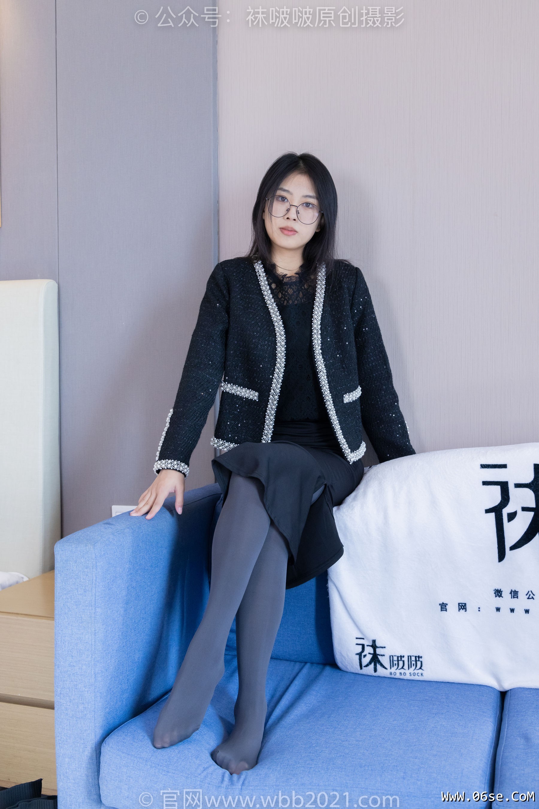 图片[129]-BoBoSocks袜啵啵 No.378 奶油 -短靴、运动鞋、厚黑丝、厚灰丝[190P]-六色网