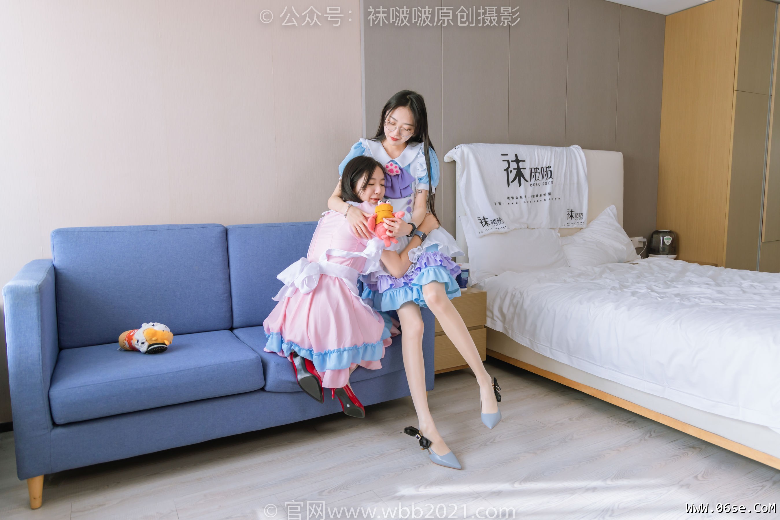 图片[47]-BoBoSocks袜啵啵 No.314 小甜豆&稚予 -2024元旦快乐！[200P]-六色网