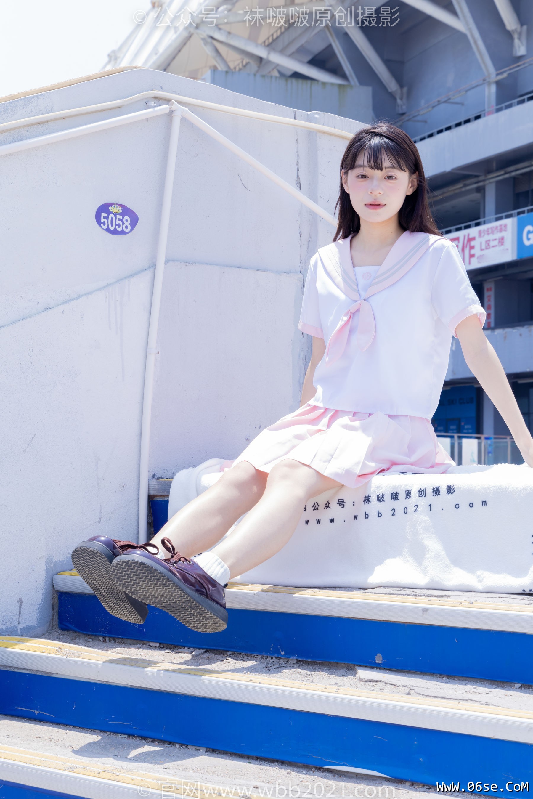 图片[63]-BoBoSocks袜啵啵 No.399 糯米 -皮鞋、白棉袜、jk制服[145P]-六色网