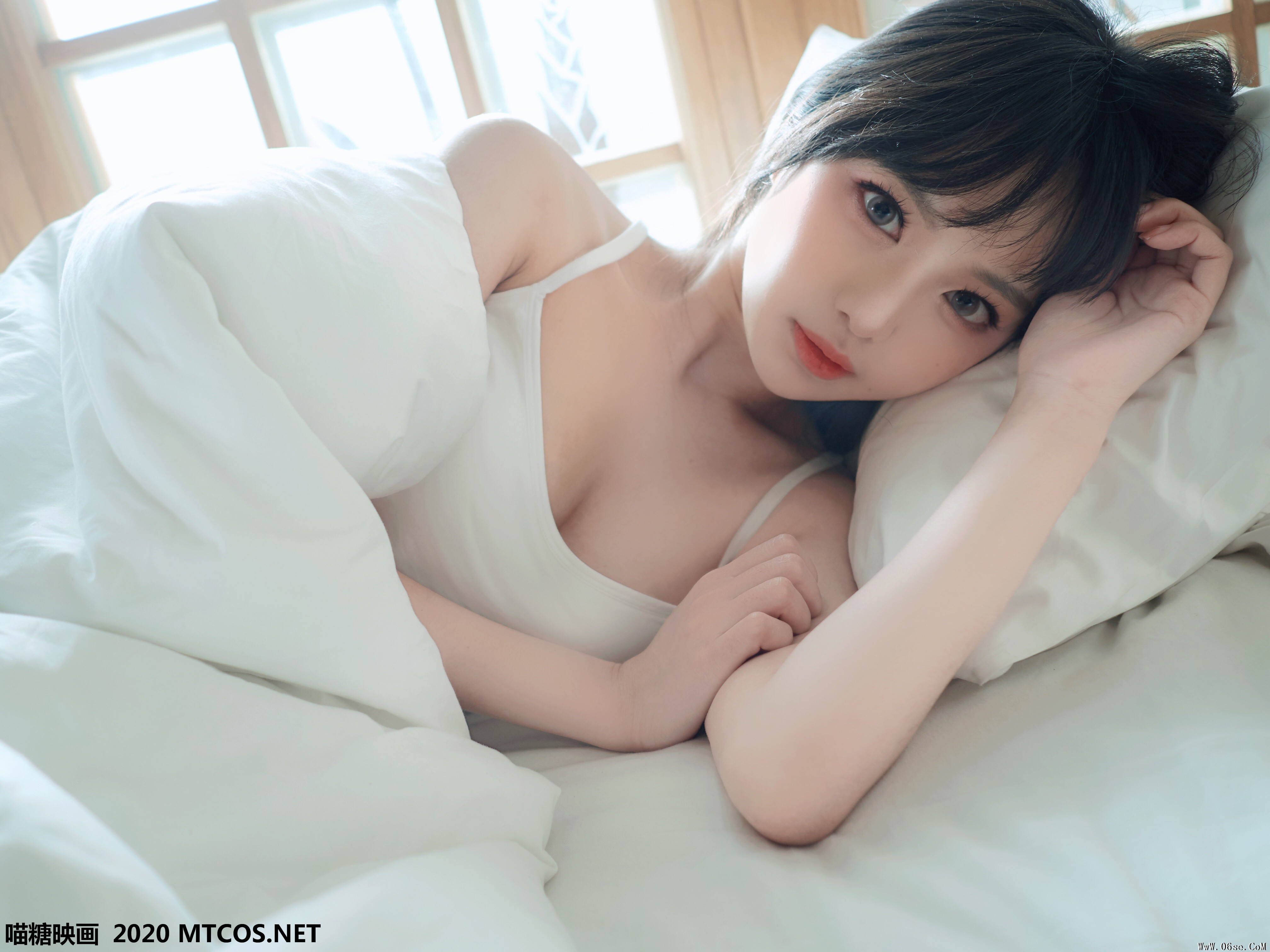 图片[27]-喵糖映画 VOL.143 日系白T私房[35P／180M]-六色网