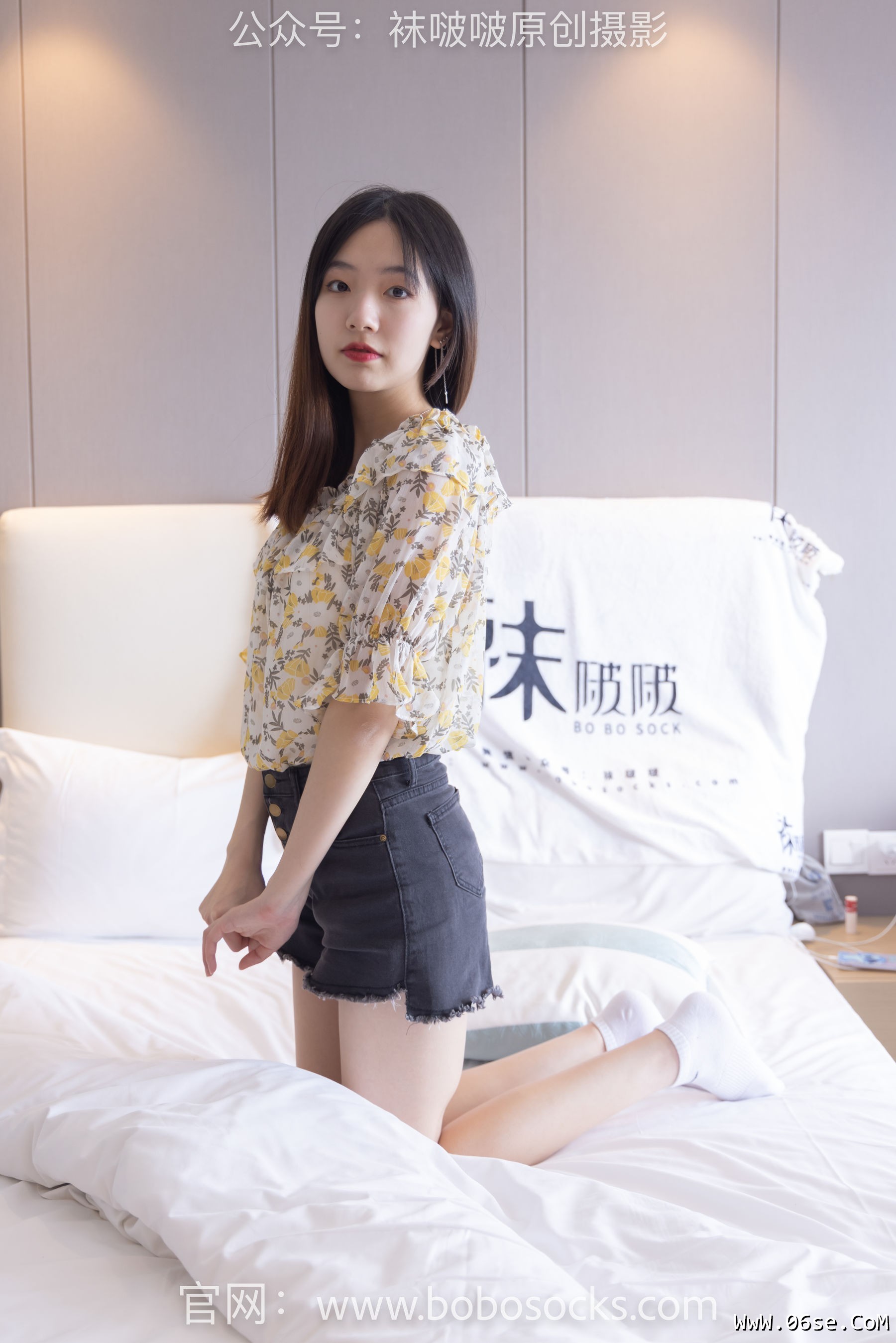 图片[12]-BoBoSocks袜啵啵 No.136 小甜豆-高跟长靴、白棉袜、裸足[200P]-六色网
