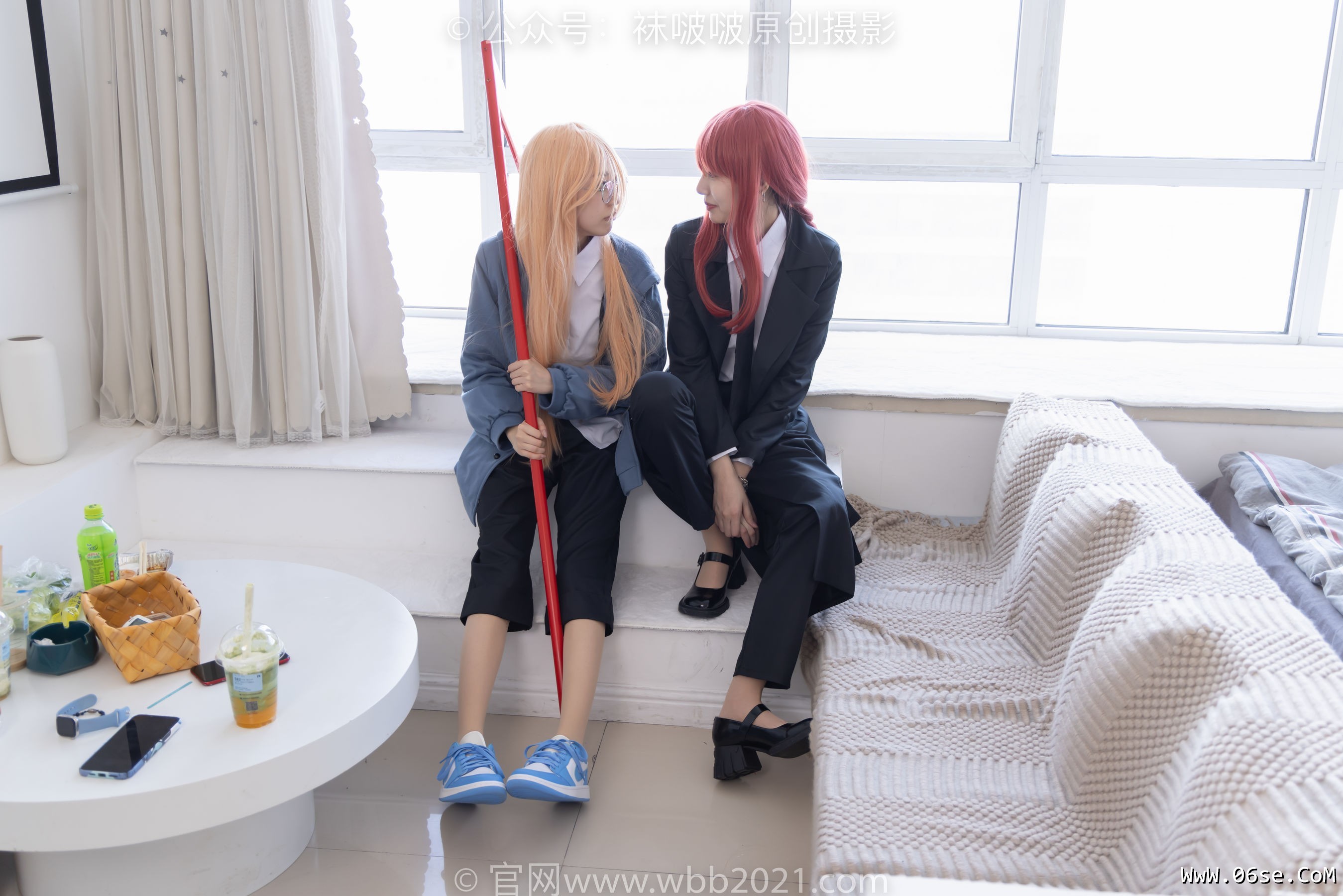 图片[115]-BoBoSocks袜啵啵 No.302 小甜豆&稚予 -三双皮鞋、板鞋、黑丝、两双肉丝、裤里丝[140P]-六色网