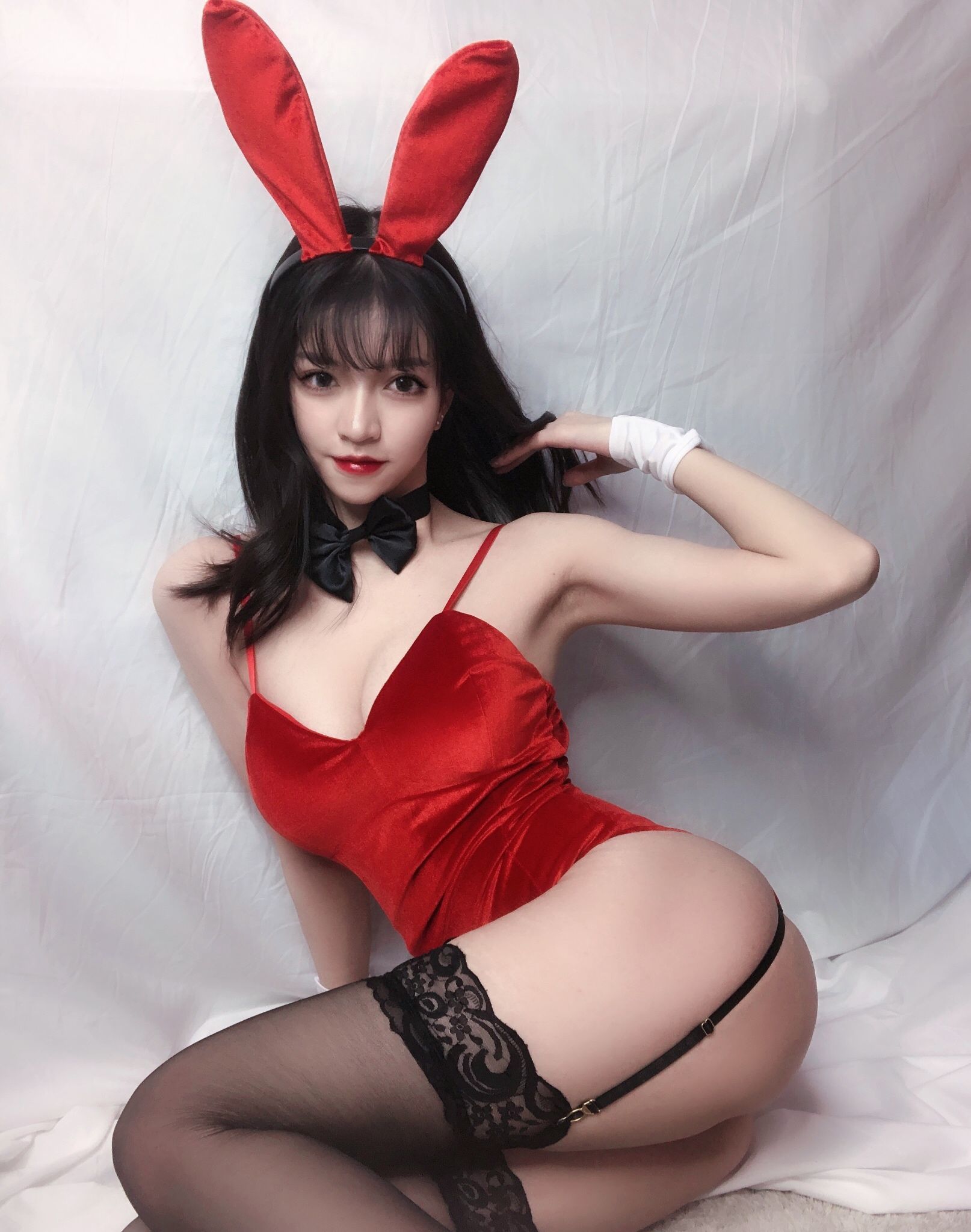 图片[17]-銘銘Kizami 红丝绒兔女郎[64P]-六色网