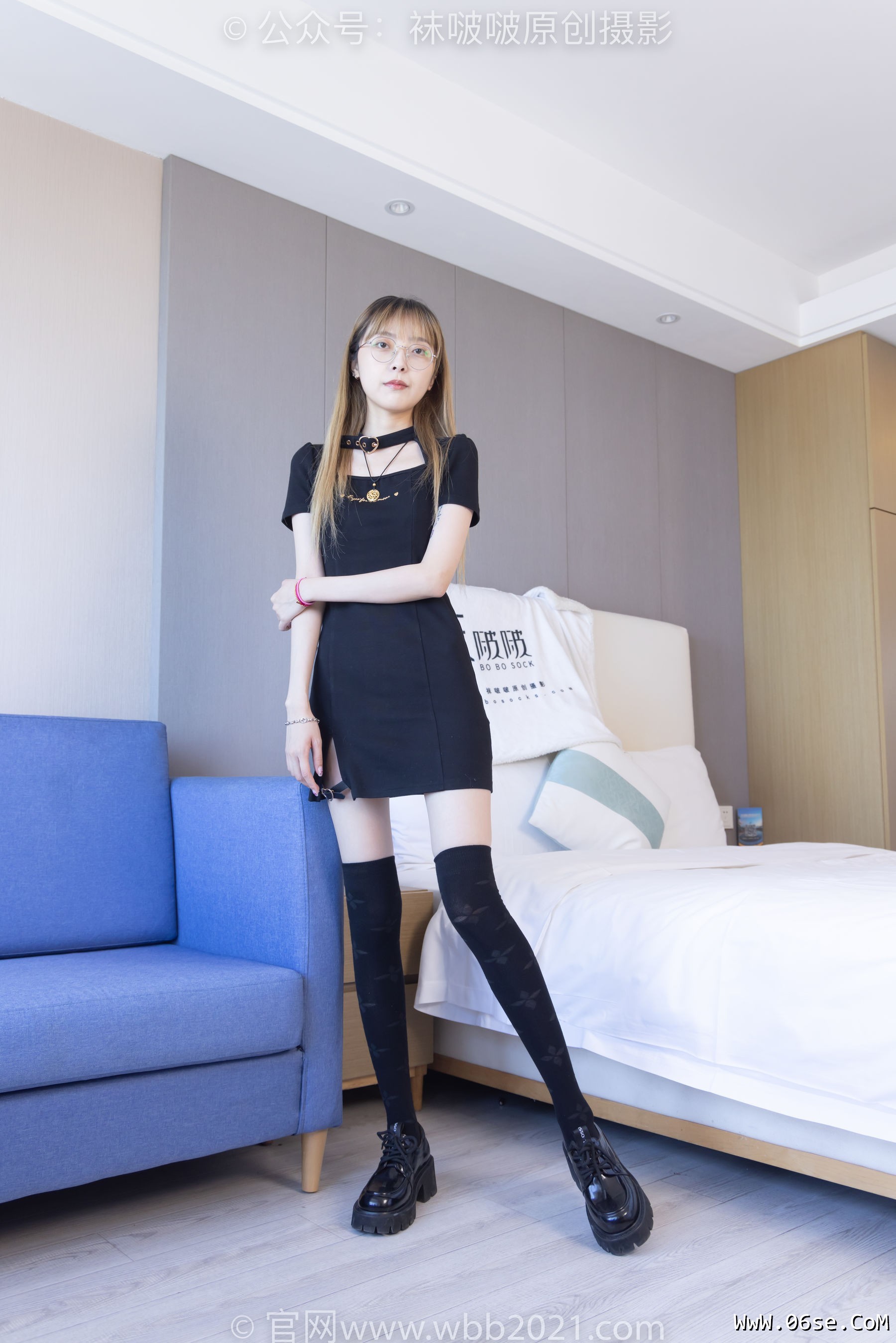 图片[95]-BoBoSocks袜啵啵 No.270 稚予 -高跟鞋、皮鞋、厚黑丝、黑色大腿棉袜[149P]-六色网