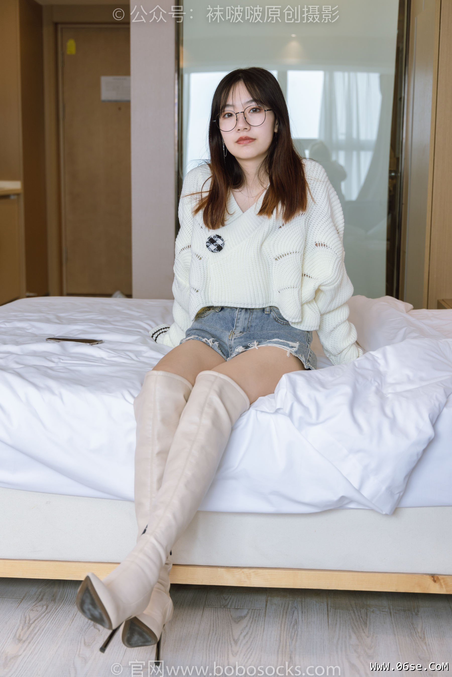 图片[140]-BoBoSocks袜啵啵 No.222 小甜豆-长靴、白棉袜、裸足[180P]-六色网