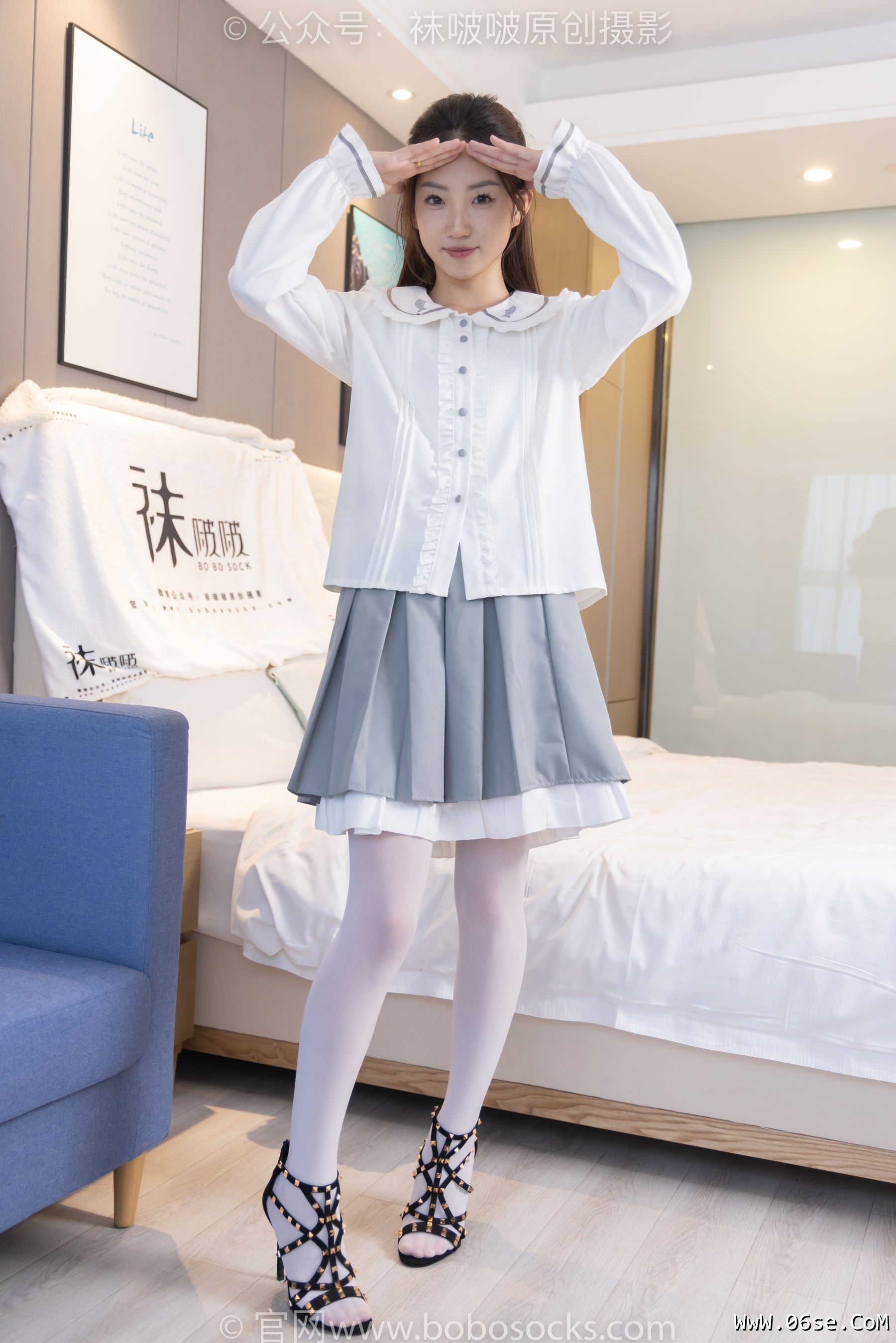 图片[99]-BoBoSocks袜啵啵 No.211 小沫 -高跟鞋、厚白丝[142P]-六色网