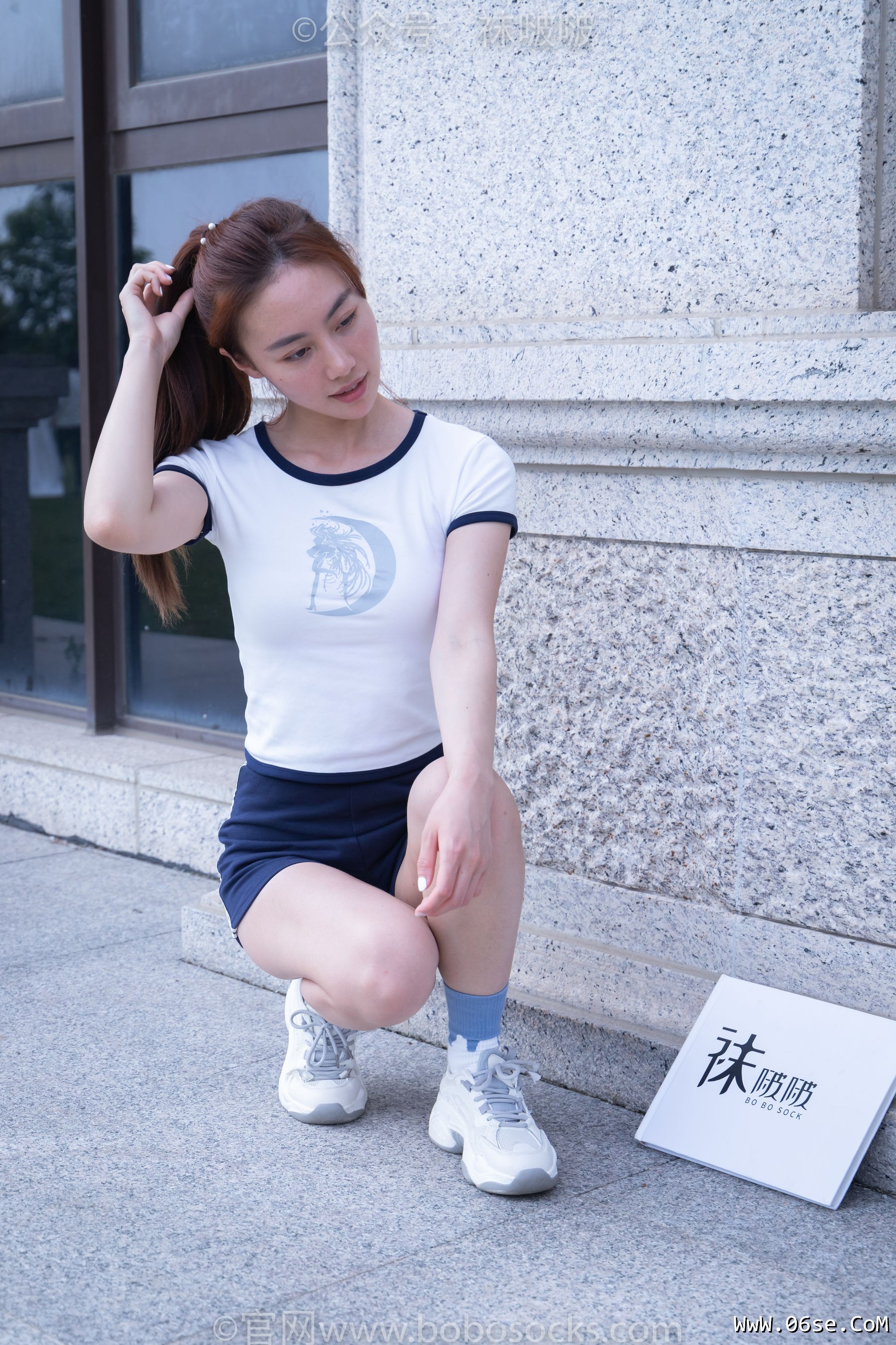 图片[14]-BoBoSocks袜啵啵 No.028 小米-运动鞋、白棉袜、裸足[133P]-六色网