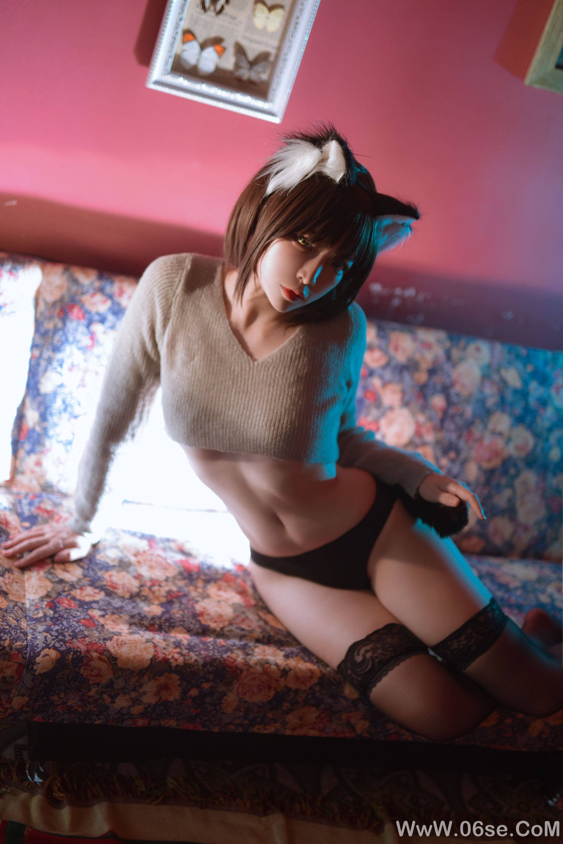图片[7]-人气Coser二佐Nisa 宠物少女 私房黑猫[28P]-六色网