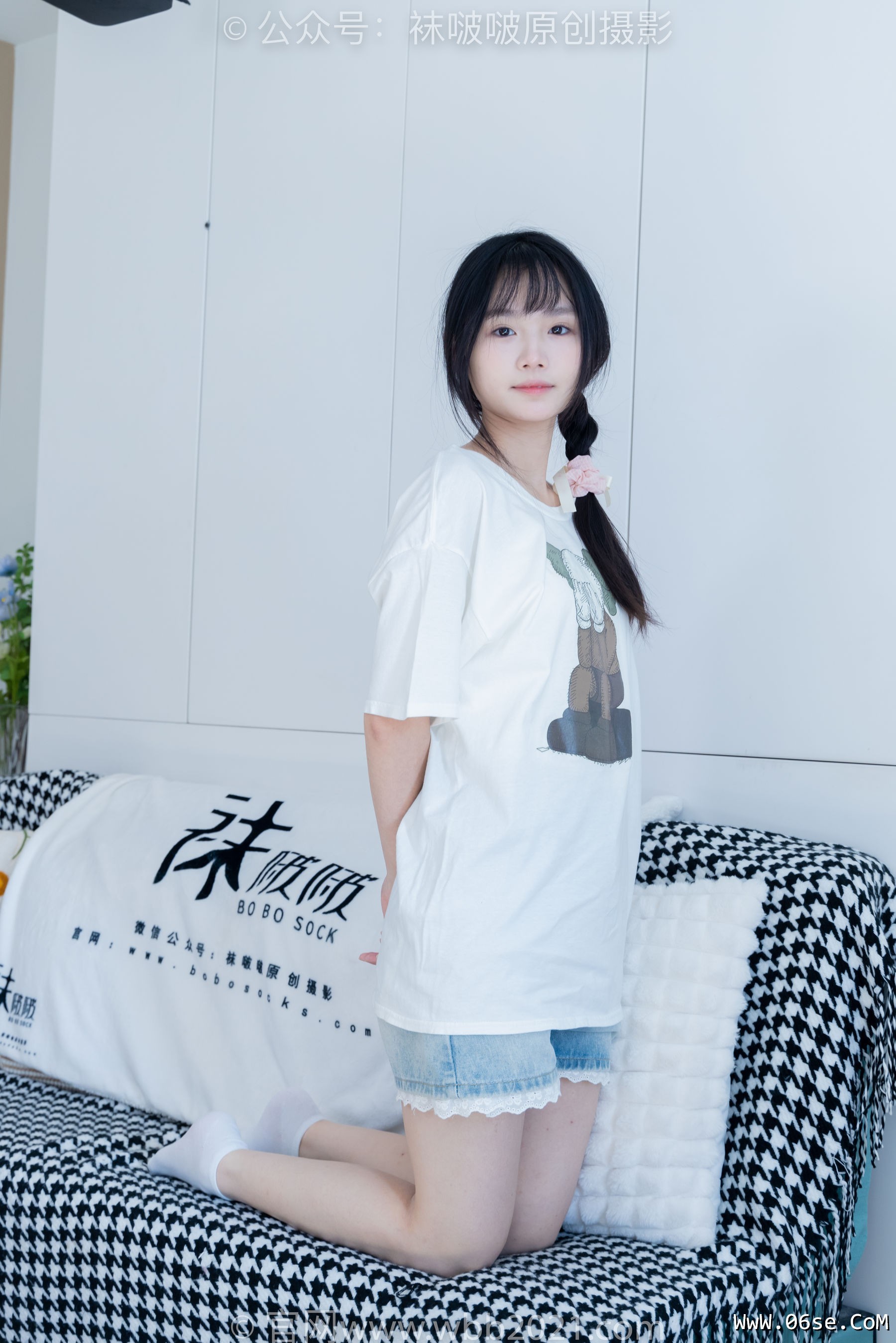 图片[111]-BoBoSocks袜啵啵 No.331 甜甜圈 -板鞋、白棉袜、裸足[144P]-六色网