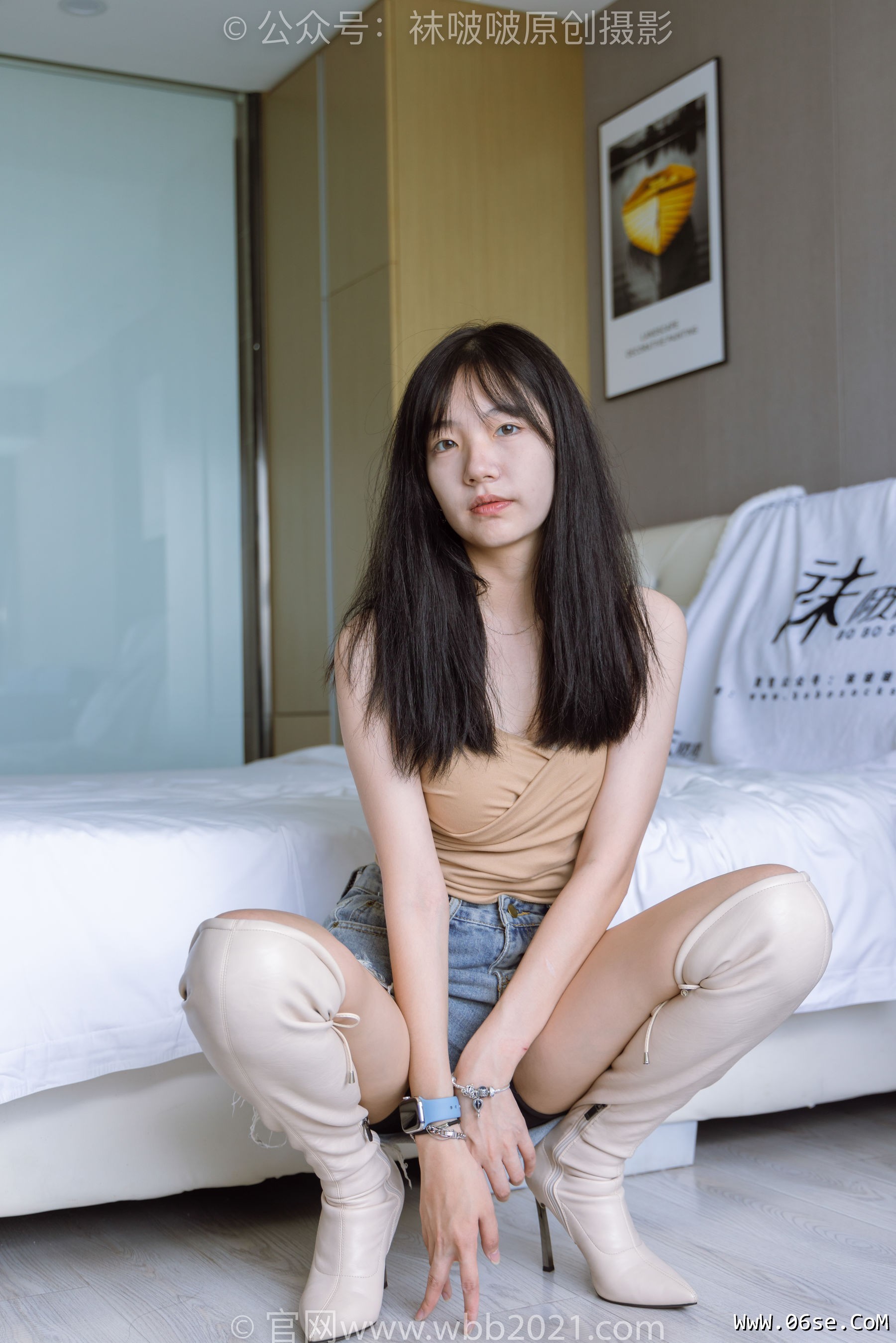 图片[142]-BoBoSocks袜啵啵 No.441 小甜豆 -高跟长靴、白棉袜、裸足[179P]-六色网