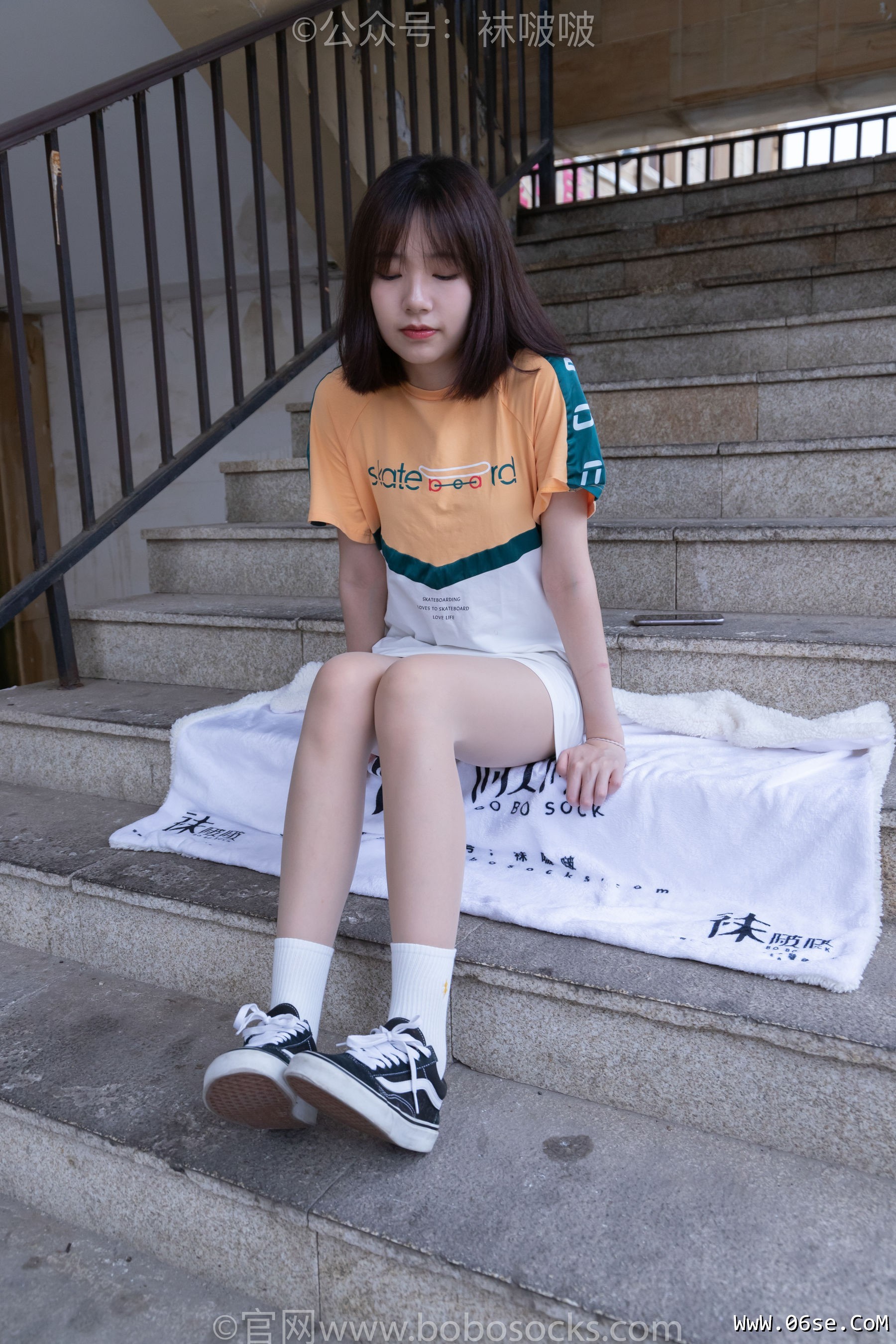 图片[131]-BoBoSocks袜啵啵 No.069 小甜豆-vans板鞋、白棉袜、肉丝[135P]-六色网