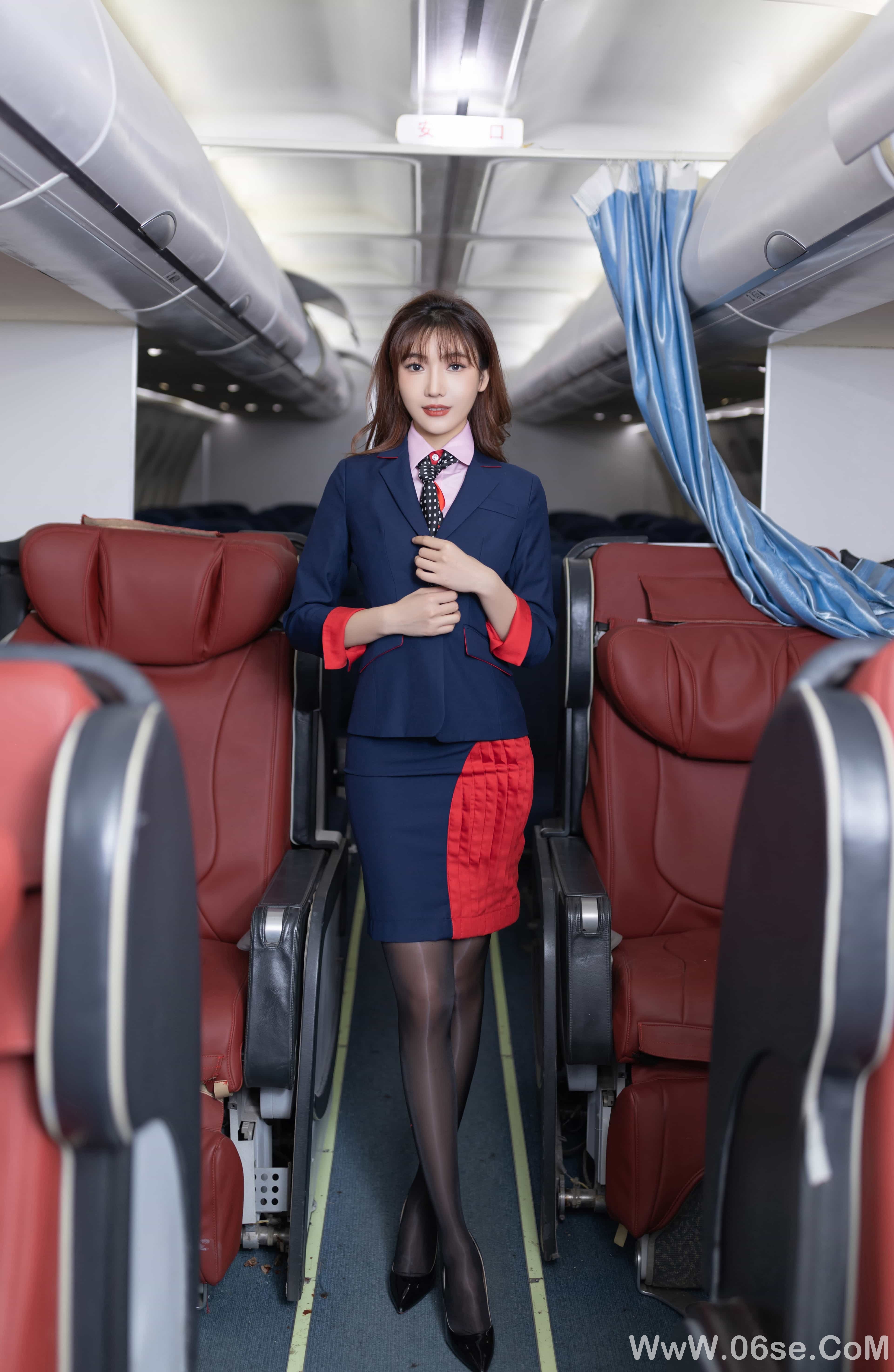 图片[51]-陆萱萱 – 粉色空姐制服[91P]-六色网