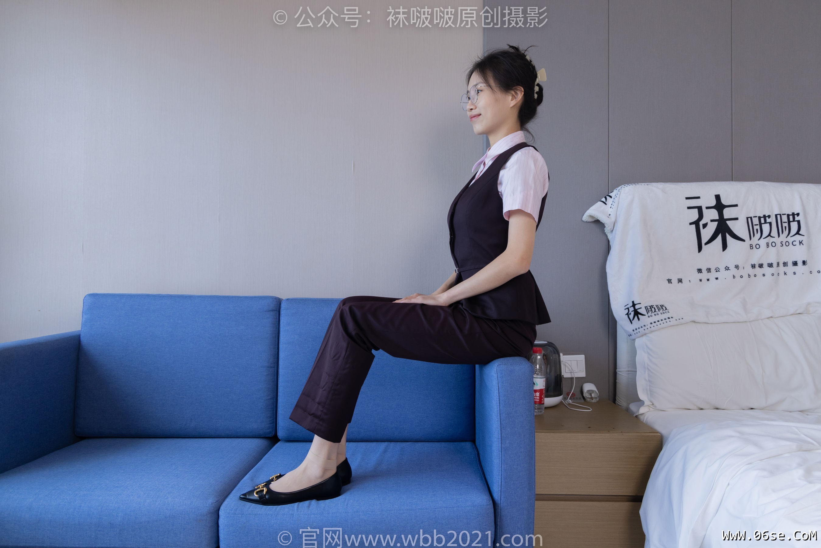 图片[67]-BoBoSocks袜啵啵 No.271 芝士 -平底鞋、短肉丝、银行制服[146P]-六色网