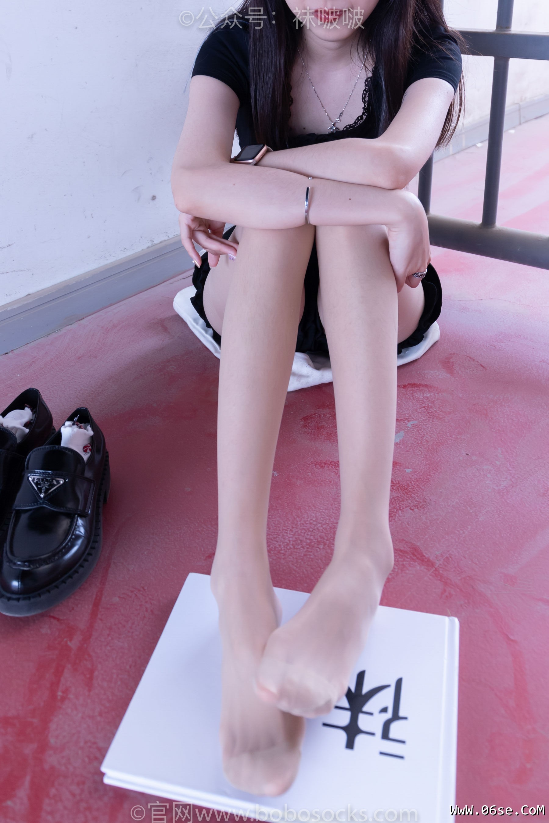 图片[111]-BoBoSocks袜啵啵 No.030 稚予- 皮鞋、短白棉袜、肉丝[141P]-六色网