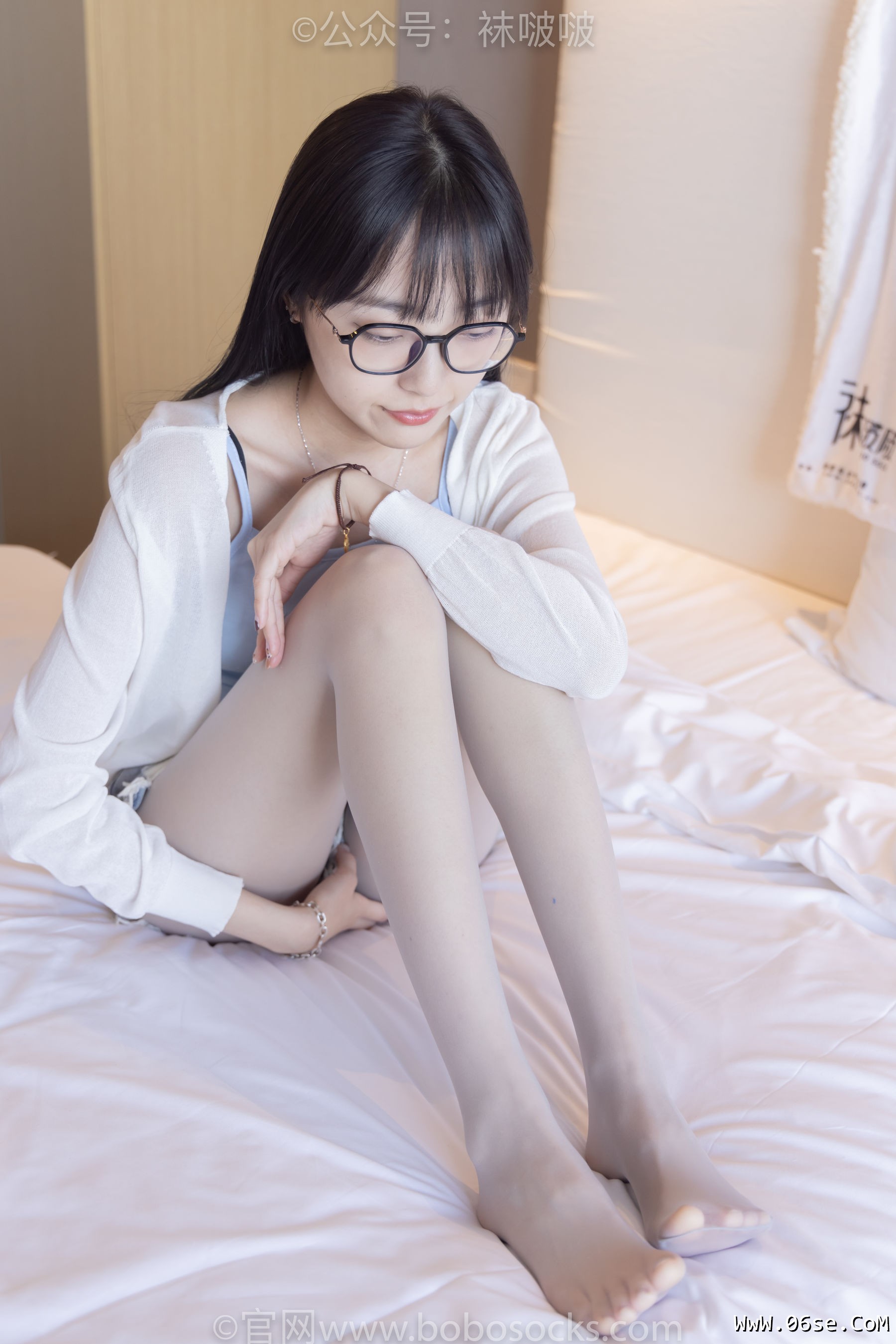 图片[76]-BoBoSocks袜啵啵 No.083 稚予-高跟鞋、凉鞋、白丝、裸足涂白色指甲油剧情[140P]-六色网