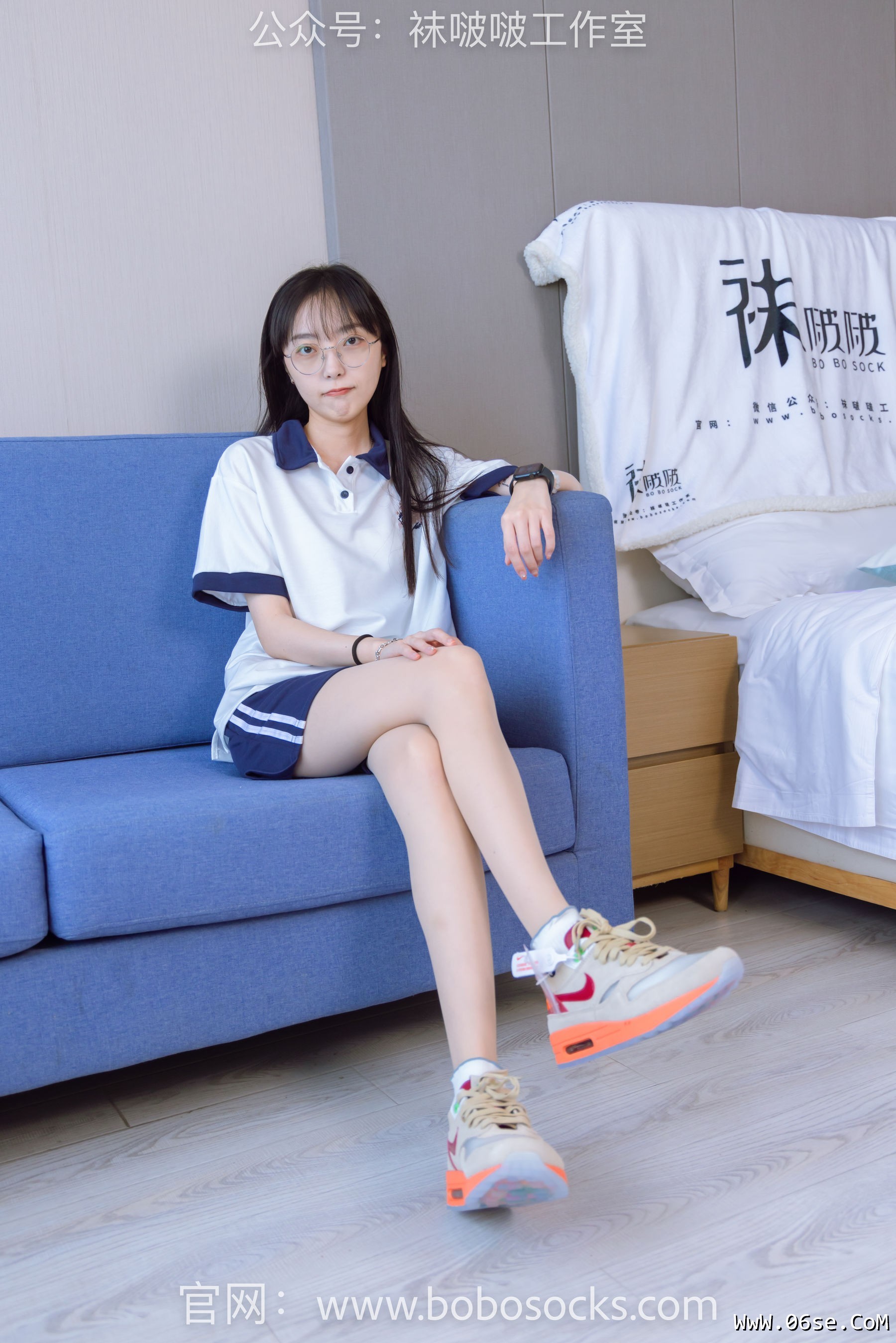 图片[86]-BoBoSocks袜啵啵 No.118 稚予-运动鞋、白棉袜、肉丝、踩小熊玩偶[140P]-六色网