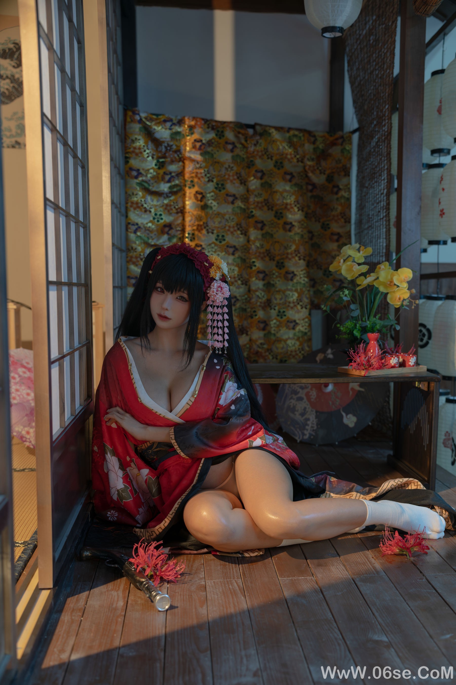 动漫博主蠢沫沫 - 狂三和服[147P]-六色网