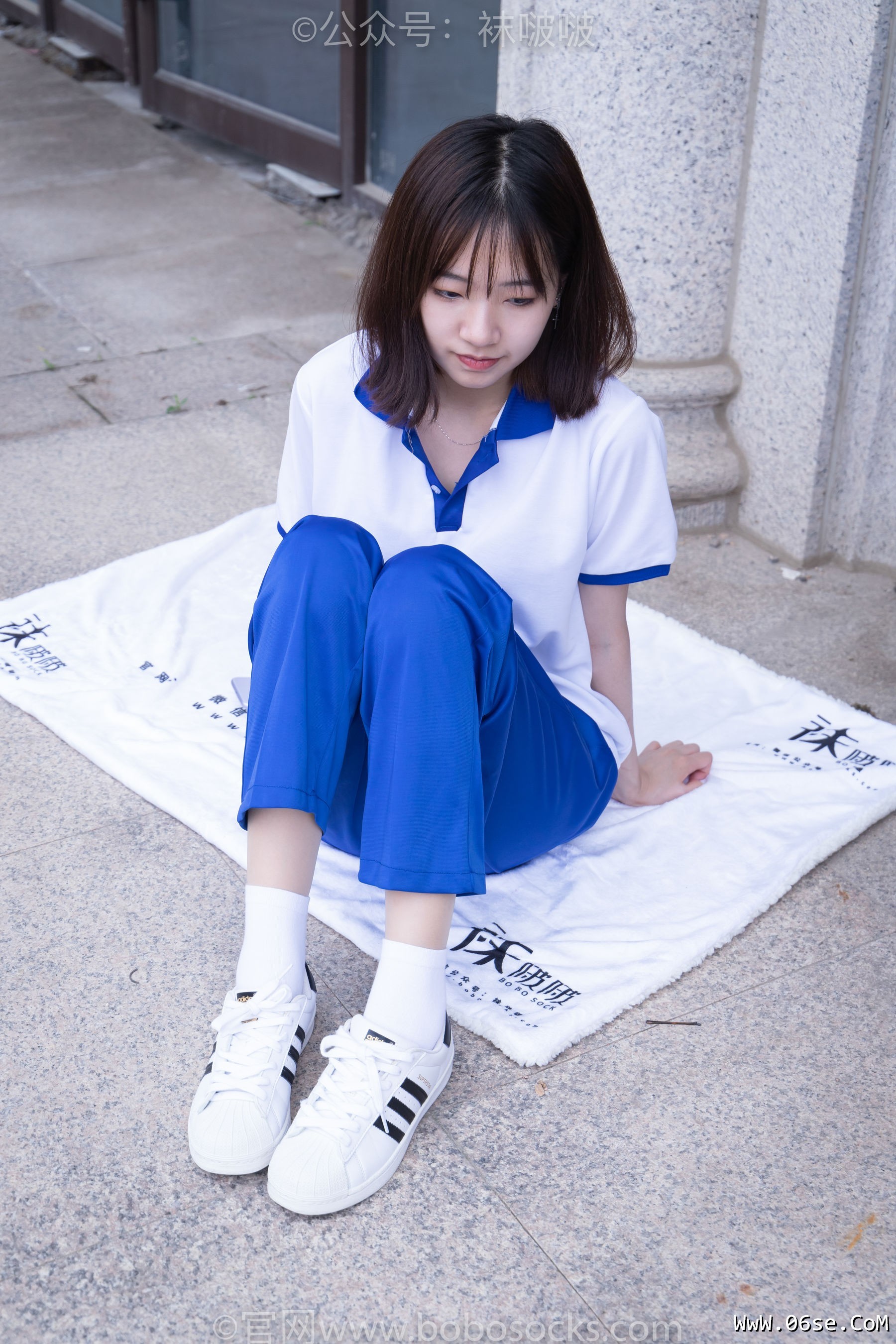 图片[140]-BoBoSocks袜啵啵 No.022 小甜豆-校服、贝壳头、白棉袜、肉丝[140P]-六色网