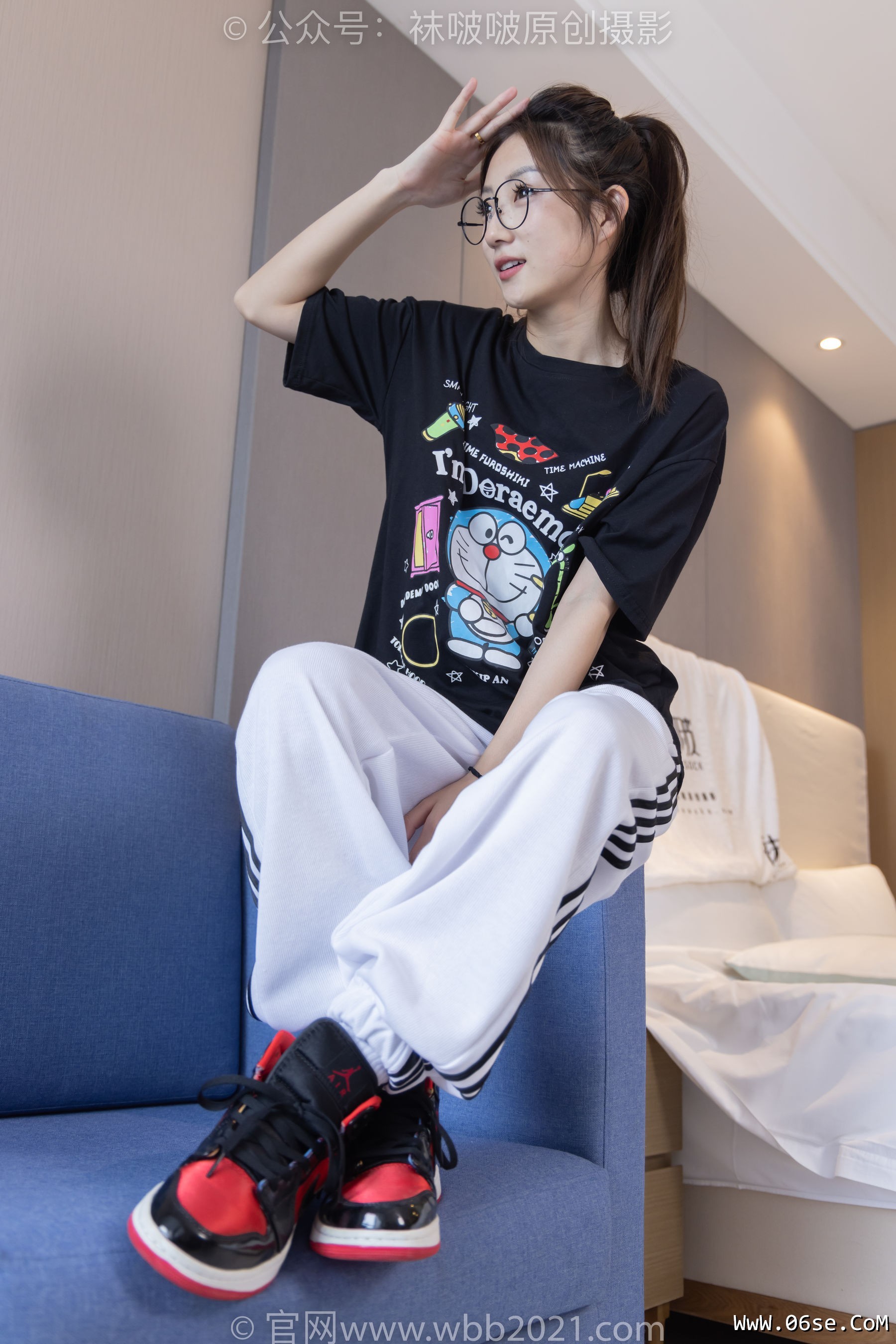图片[84]-BoBoSocks袜啵啵 No.382 小沫 -板鞋、白棉袜[143P]-六色网