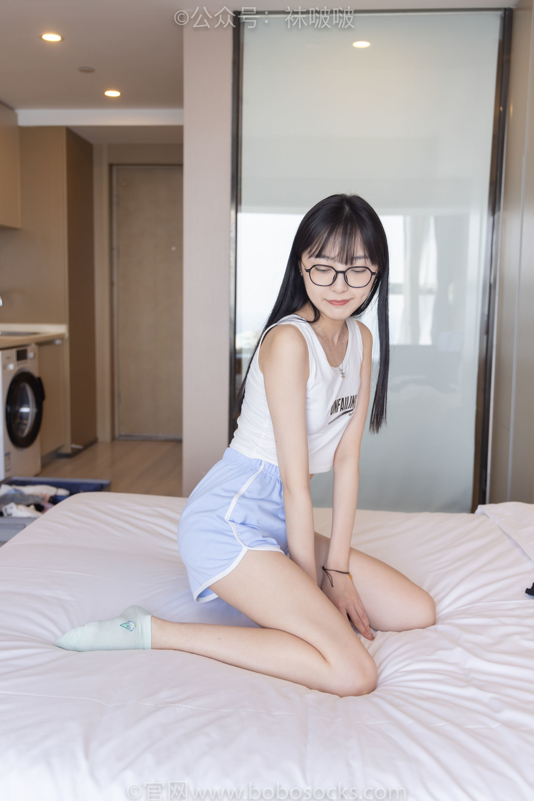 图片[44]-BoBoSocks袜啵啵 No.081 稚予- AJ、浅黄色短棉袜、浅蓝色短棉袜、裸足[145P]-六色网