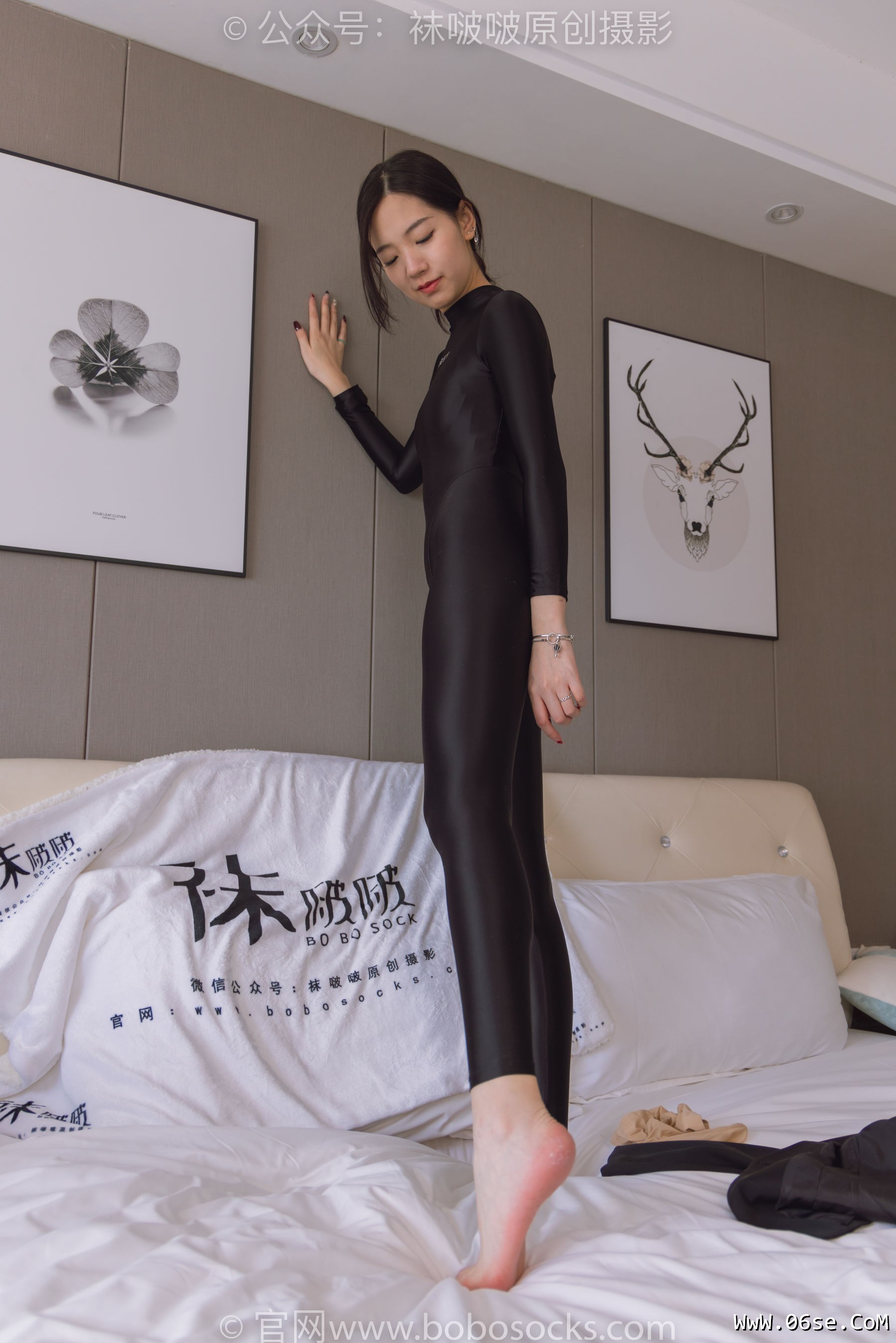 图片[43]-BoBoSocks袜啵啵 No.188 小甜豆-连体泳衣、高跟长靴、短肉丝、裸足[147P]-六色网