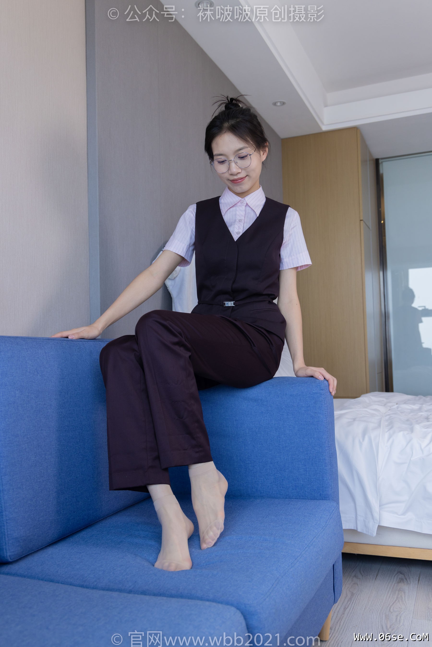 图片[96]-BoBoSocks袜啵啵 No.271 芝士 -平底鞋、短肉丝、银行制服[146P]-六色网