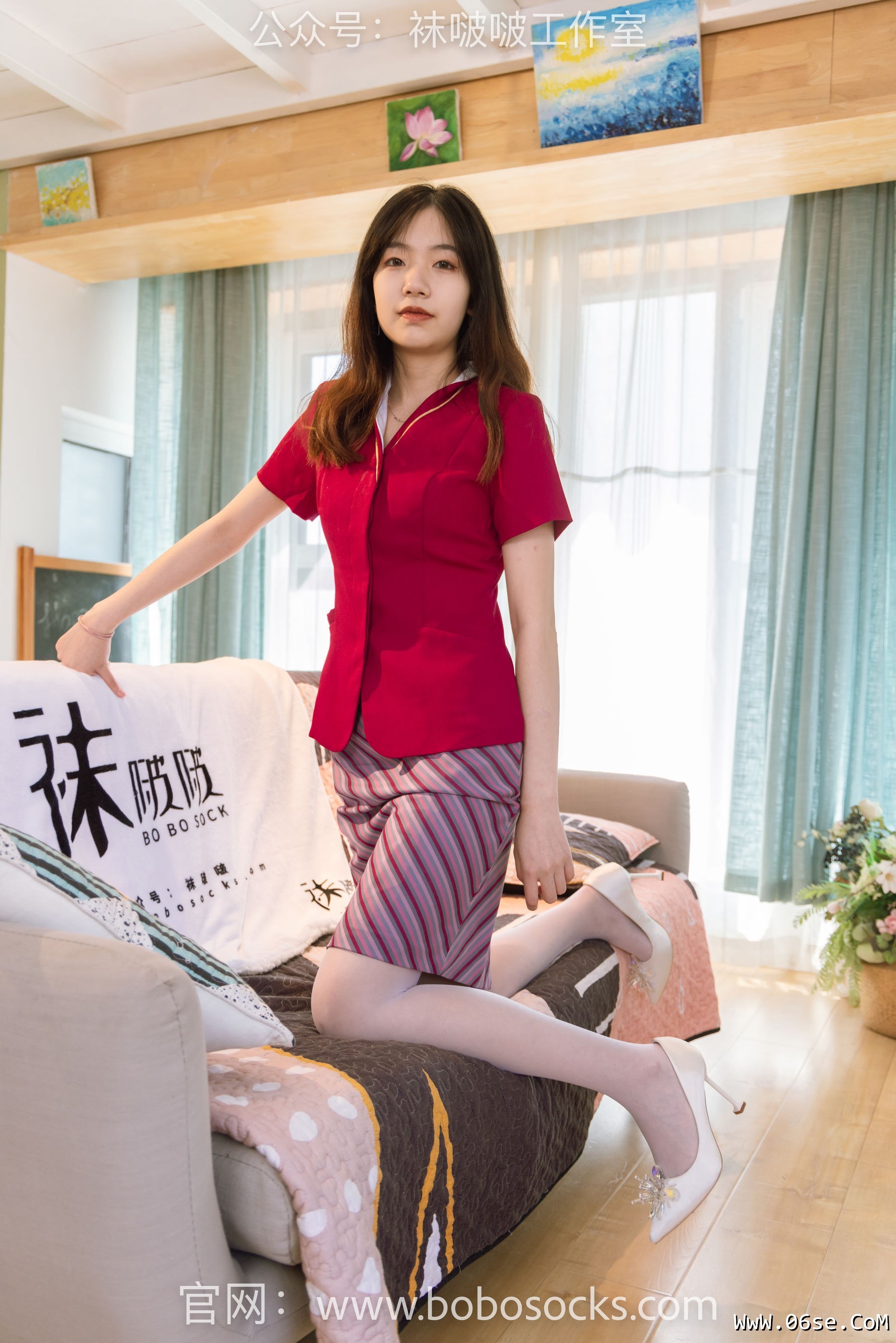图片[21]-BoBoSocks袜啵啵 No.099 小甜豆-高跟鞋、黑丝、白丝[140P]-六色网