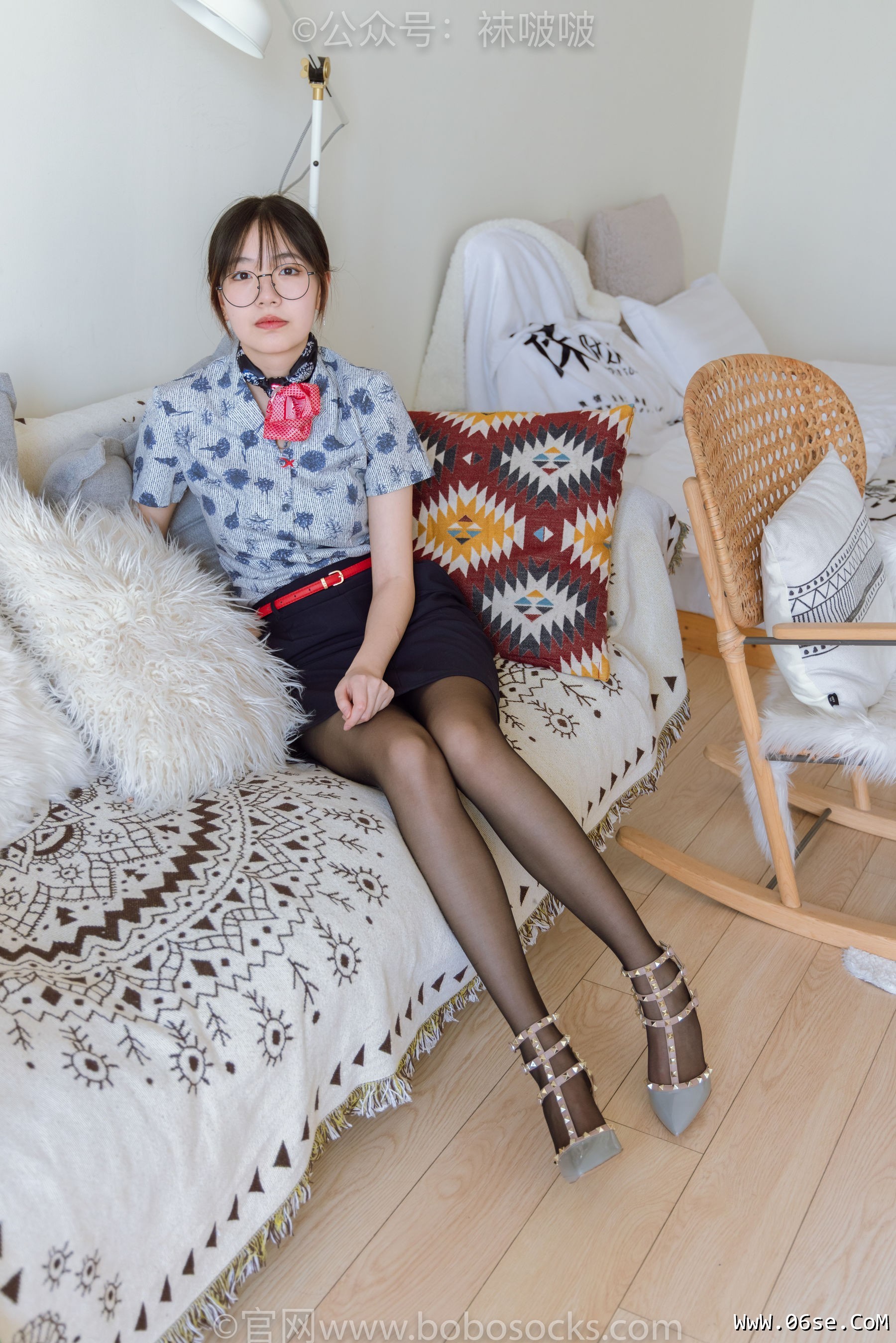 图片[28]-BoBoSocks袜啵啵 No.087 小甜豆-空姐制服、高跟鞋、黑丝[130P]-六色网