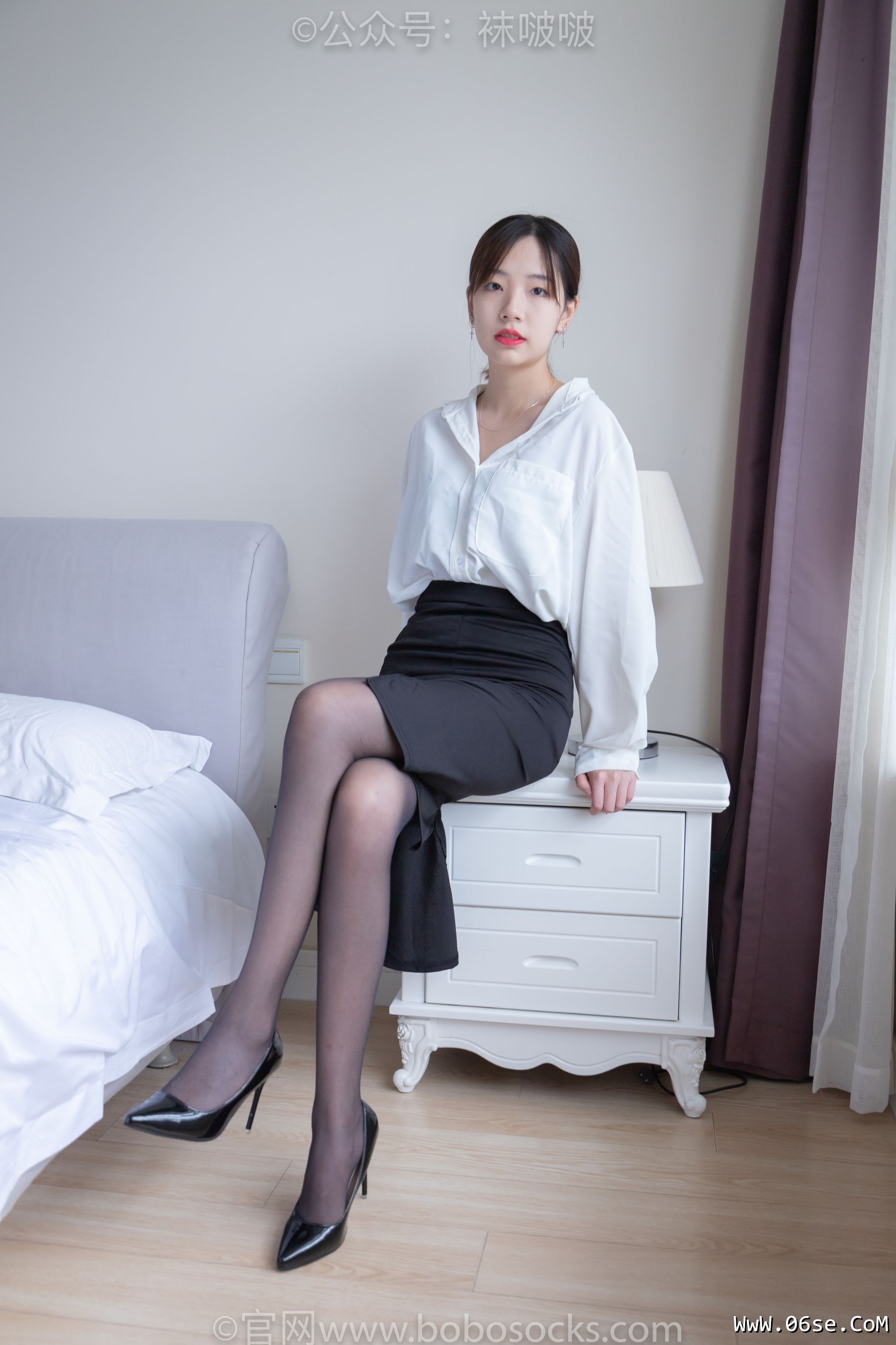图片[11]-BoBoSocks袜啵啵 No.017 小甜豆-OL制服、高跟鞋、黑丝[131P]-六色网