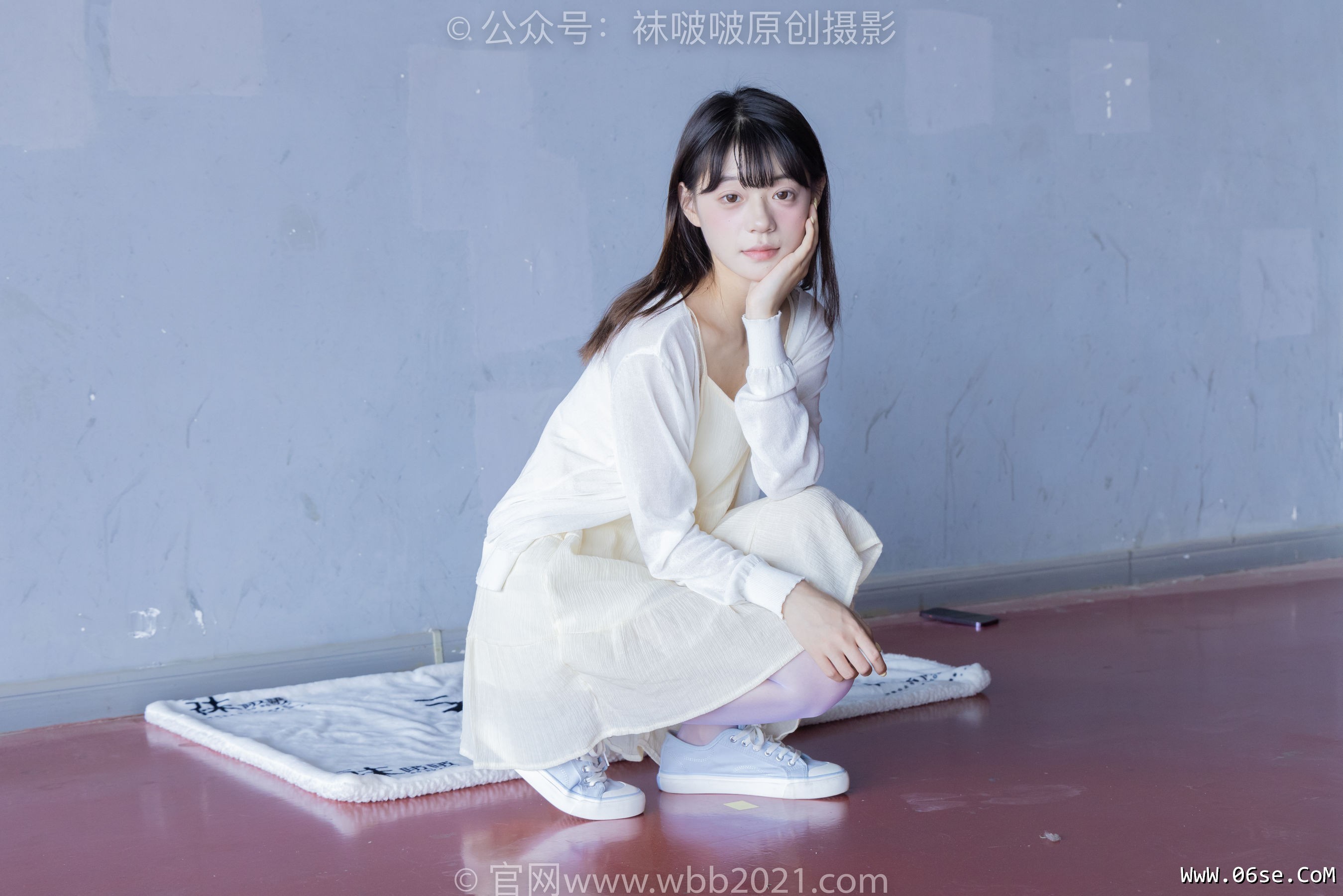 图片[100]-BoBoSocks袜啵啵 No.395 糯米 -板鞋、白丝[145P]-六色网