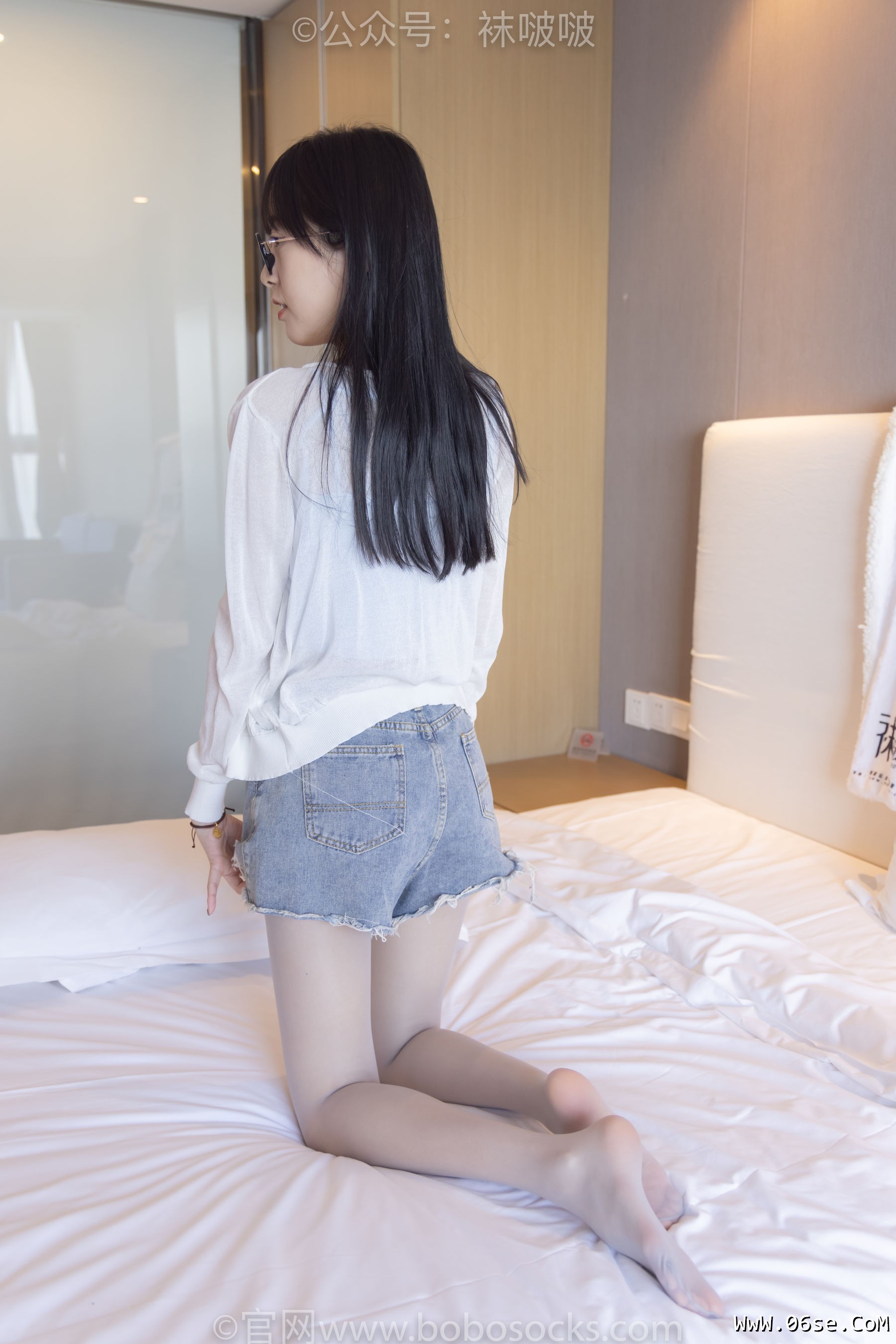 图片[63]-BoBoSocks袜啵啵 No.083 稚予-高跟鞋、凉鞋、白丝、裸足涂白色指甲油剧情[140P]-六色网