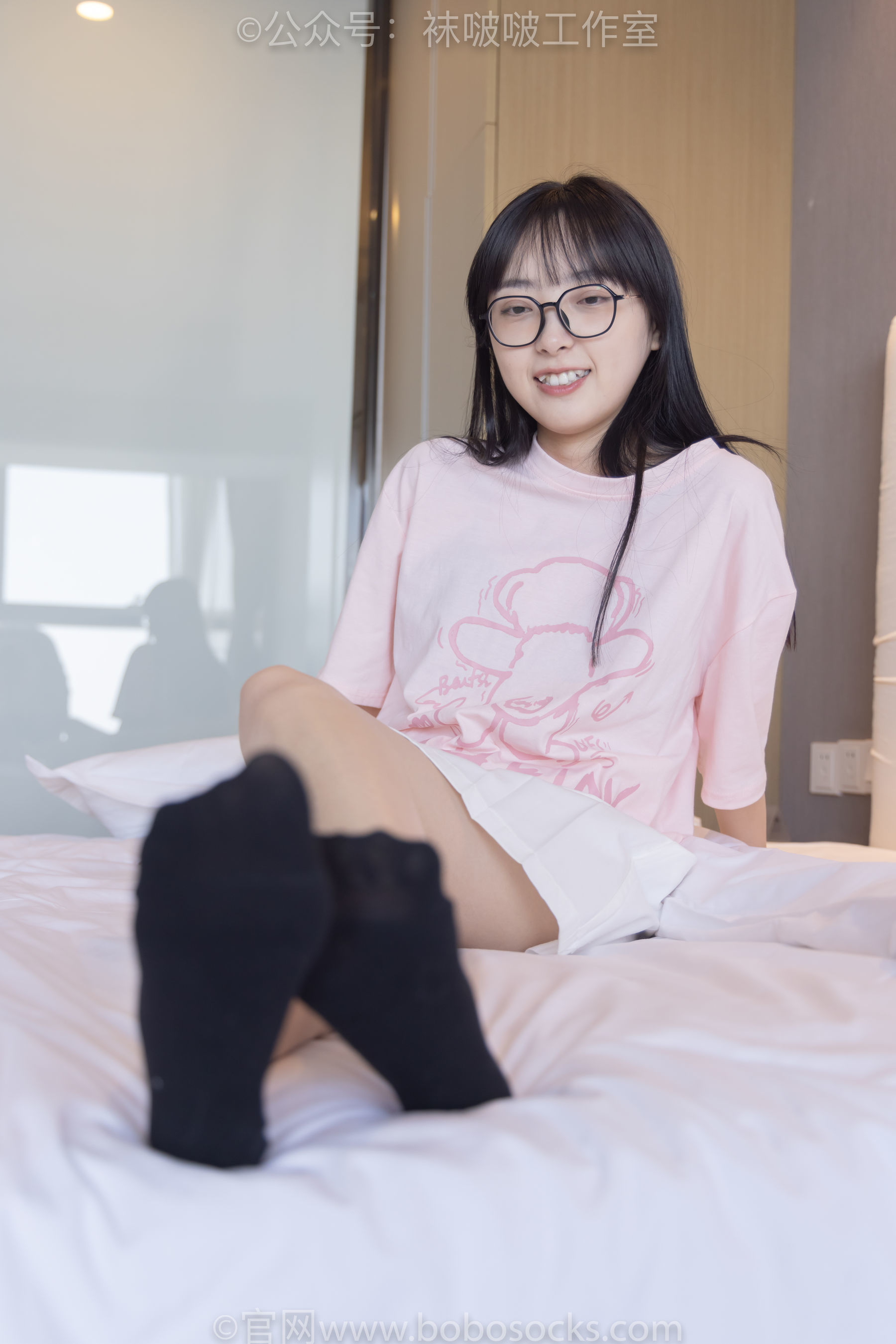 图片[144]-BoBoSocks袜啵啵 No.091 稚予-板鞋、淡粉色船袜、黑色船袜、裸足[148P]-六色网