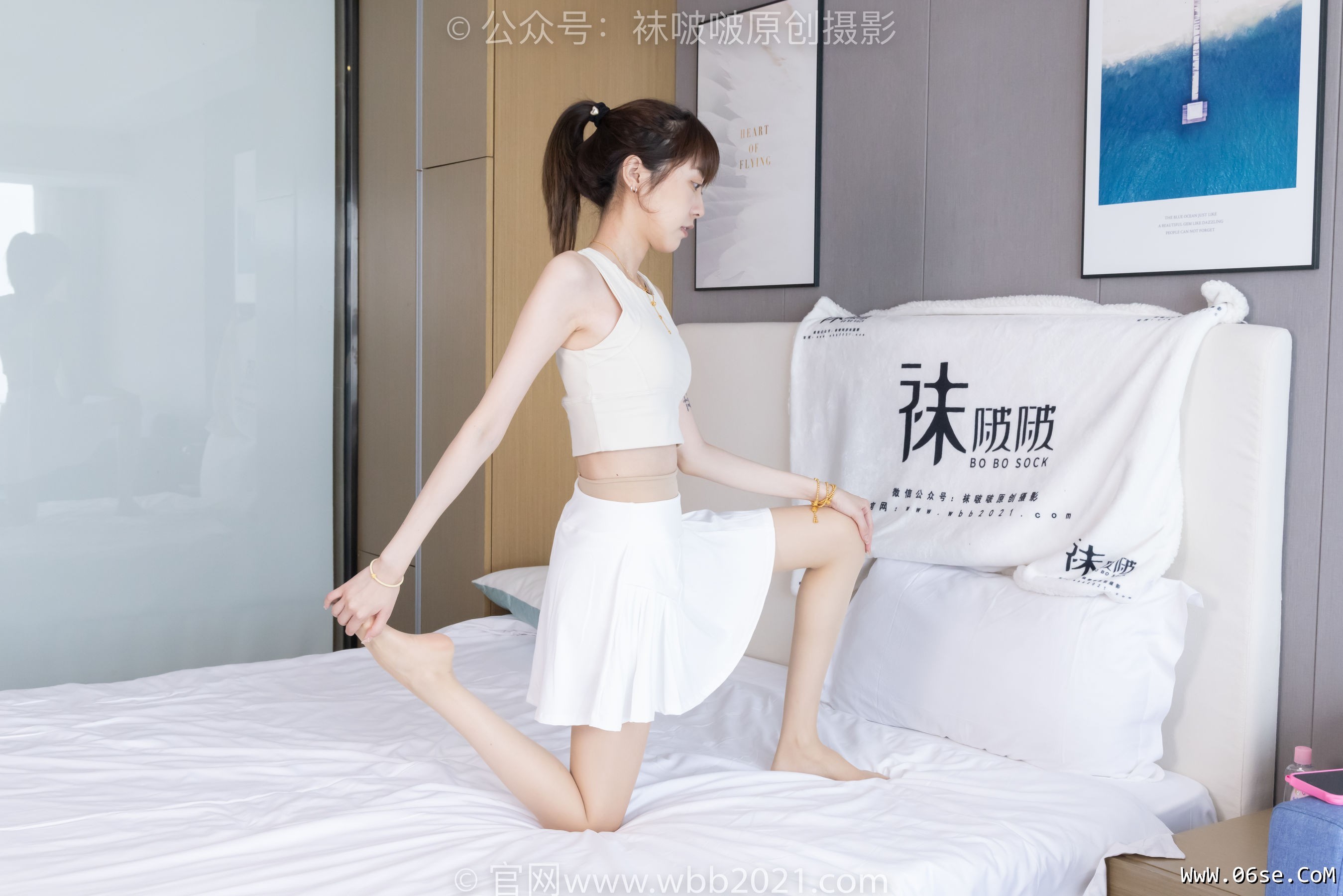 图片[121]-BoBoSocks袜啵啵 No.424 稚予 -运动鞋、白棉袜、肉丝、腰丝[140P]-六色网