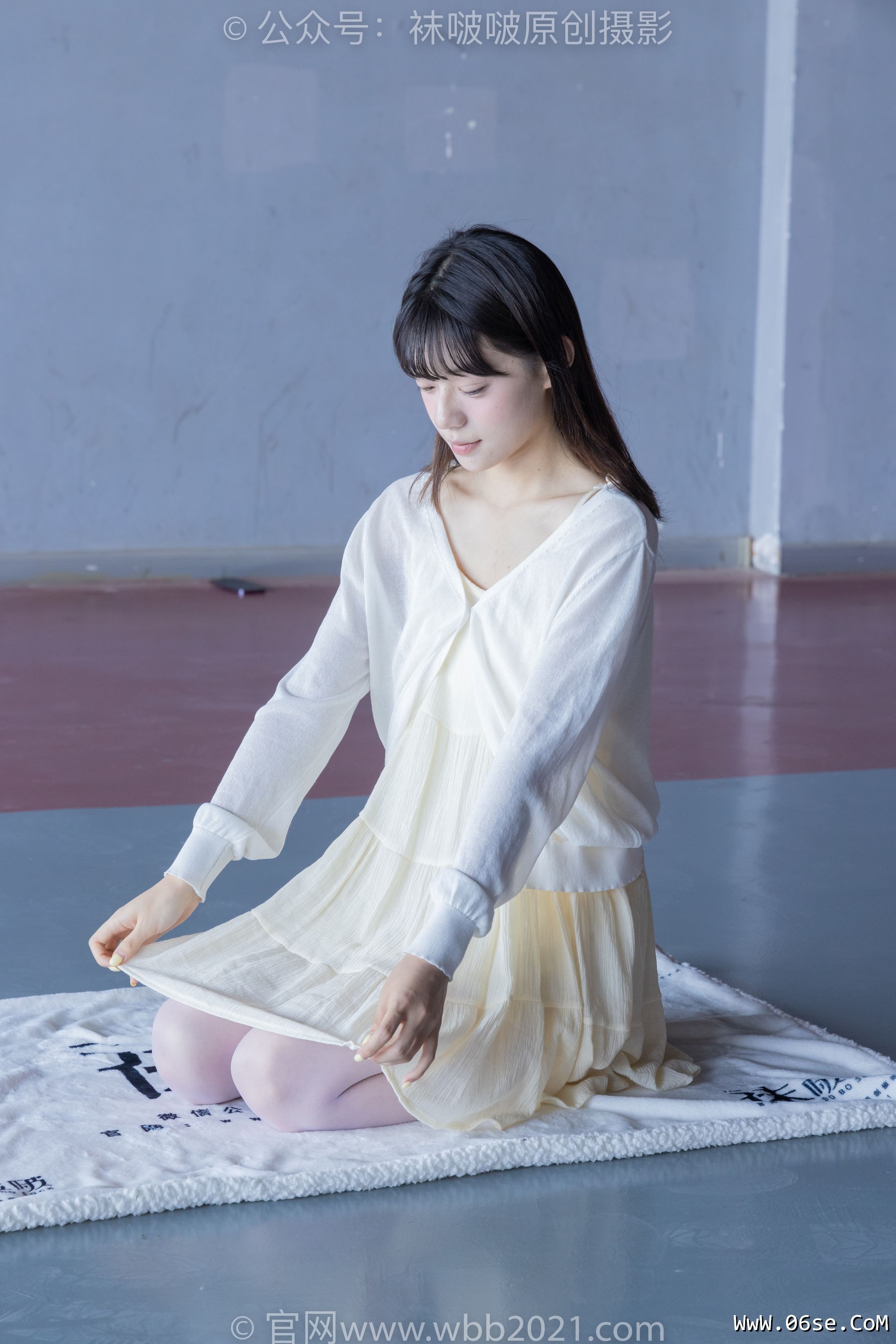 图片[17]-BoBoSocks袜啵啵 No.395 糯米 -板鞋、白丝[145P]-六色网