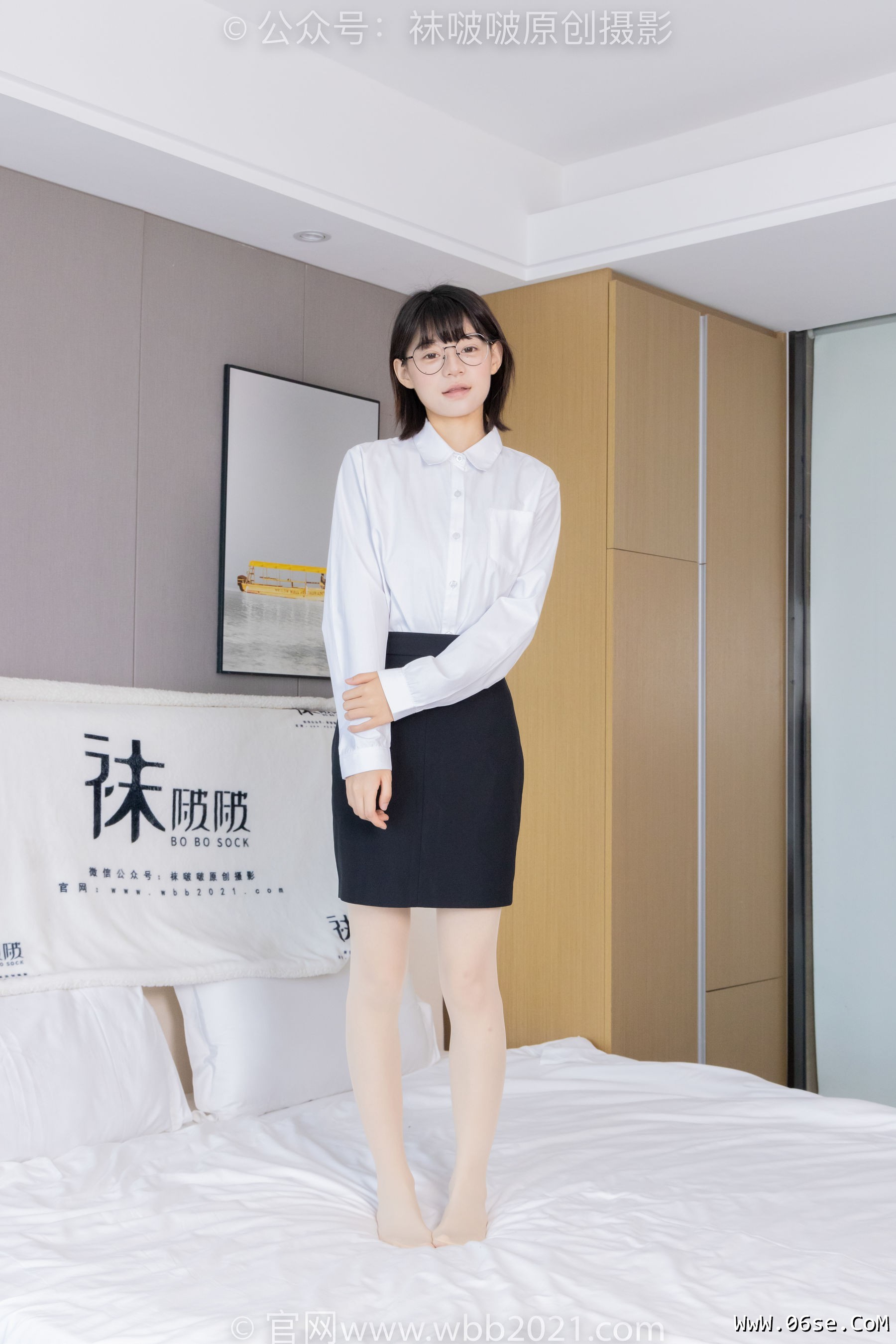 图片[127]-BoBoSocks袜啵啵 No.436 糯米 -OL制服、两双平底鞋、薄黑丝、厚肉丝[150P]-六色网